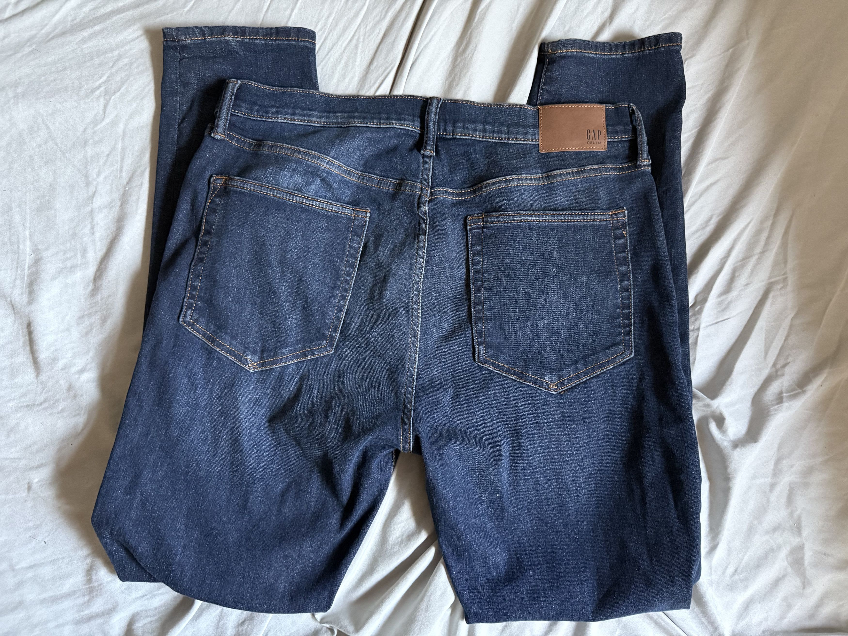 Gap Gap Super Skinny Jeans Dark Rinse 33x30 $89.95 Size US 33 - 3 Thumbnail