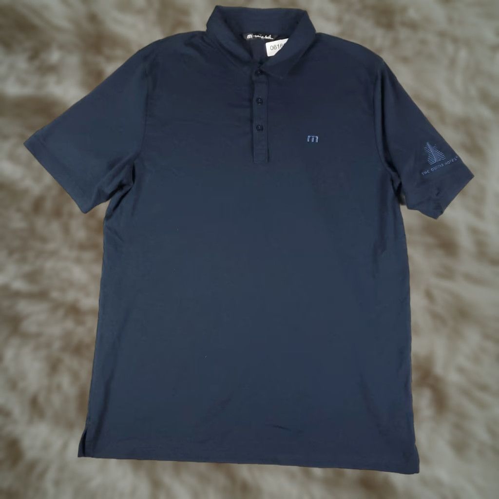 TravisMathew Travis Mathew Polo Shirt Mens XL Navy Blue Short Sleeve Casual Polo Shirt Mens XL Navy Blue Size US XL / EU 56 / 4 - 1 Thumbnail