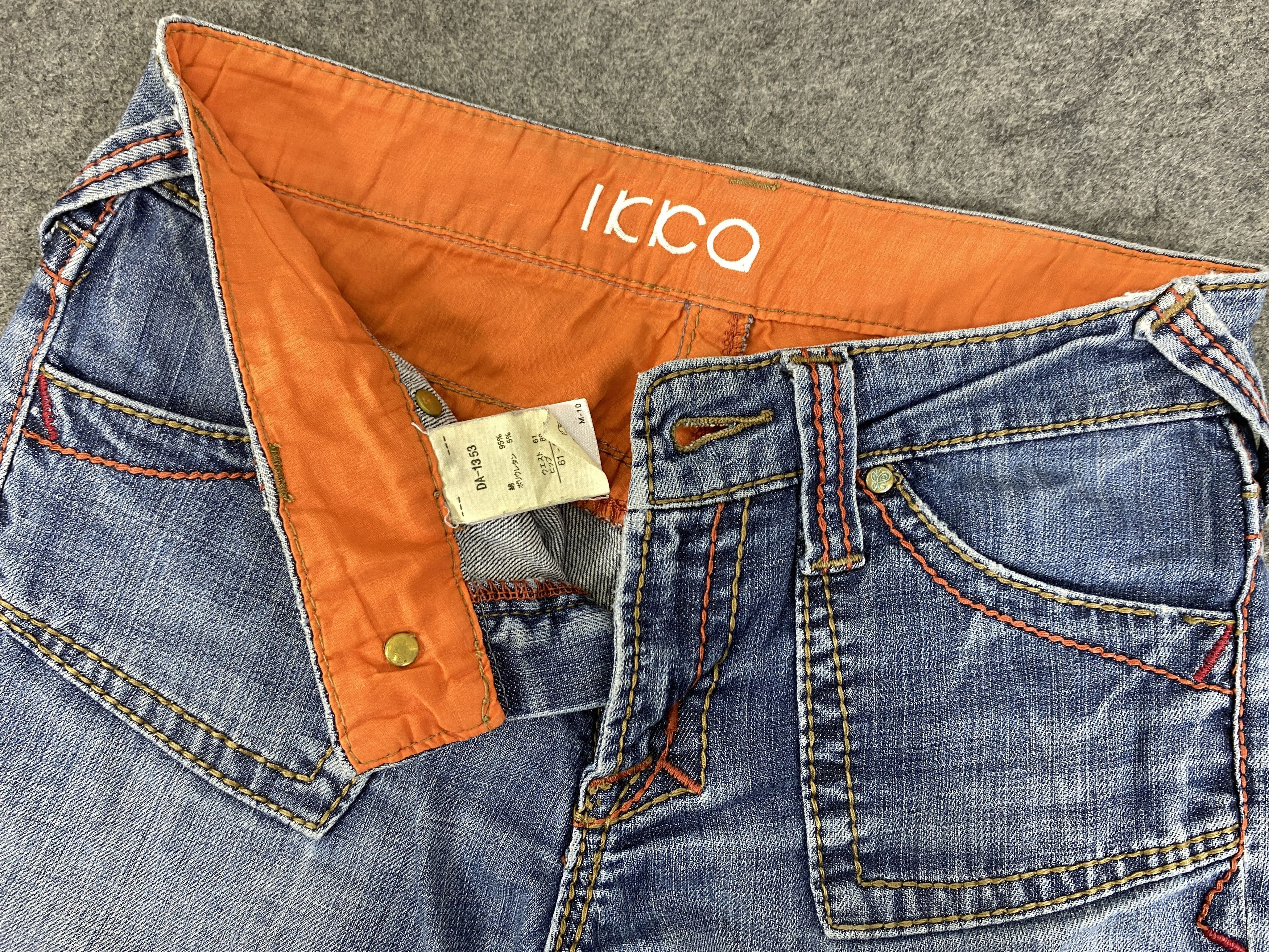 Japanese Brand Faded Blue Vintage ikka Flare Jeans 28x29.5 - JN3241 Size US 28 / EU 44 - 7 Thumbnail