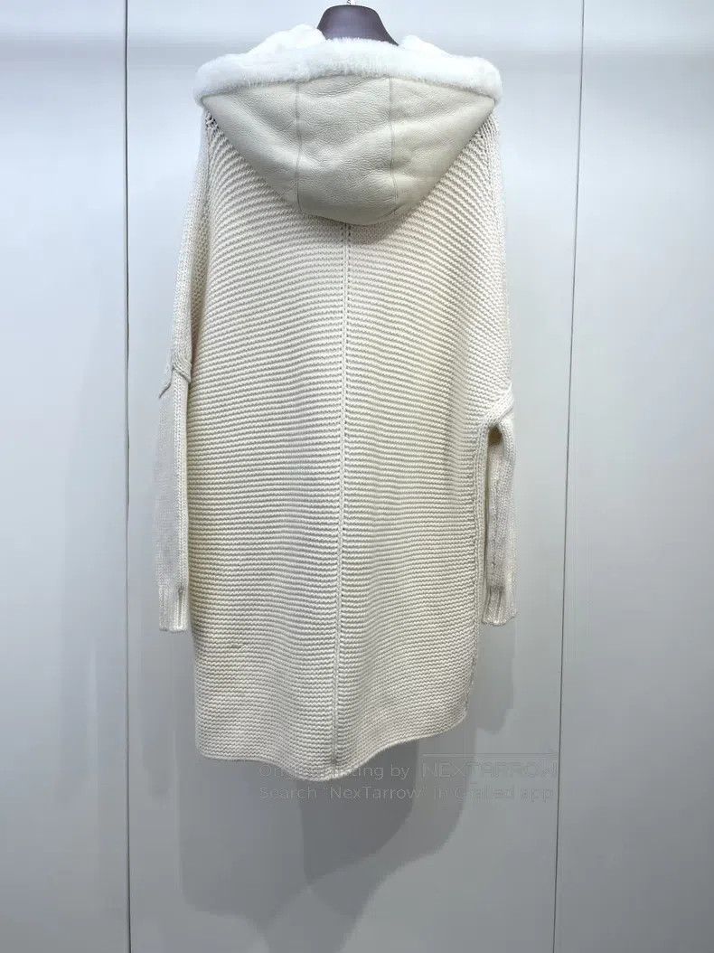 Loro Piana Loro Piana Shearling Lambskin and Cashmere Knit Jacket Size S / US 4 / IT 40 - 2 Thumbnail