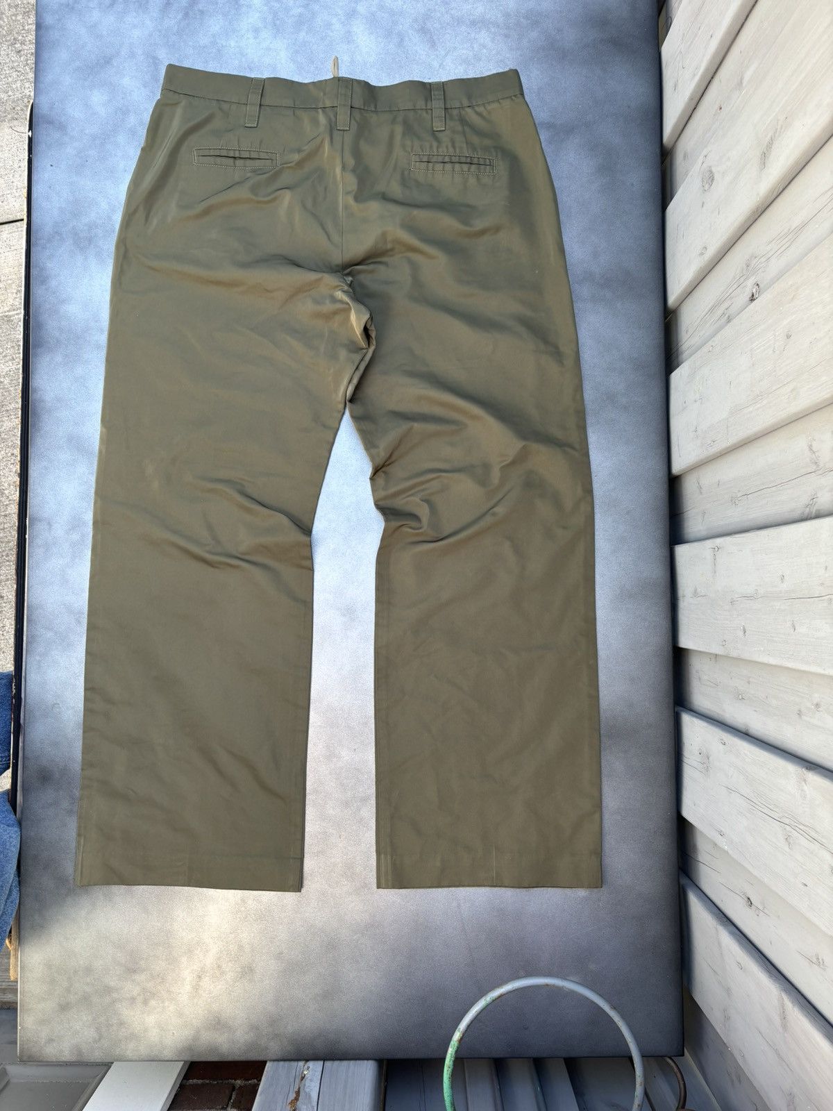 Jil Sander × Vintage Jil Sander Silk Pants Vintage Trousers Army Green Prada Y2K Size 35" - 10 Thumbnail