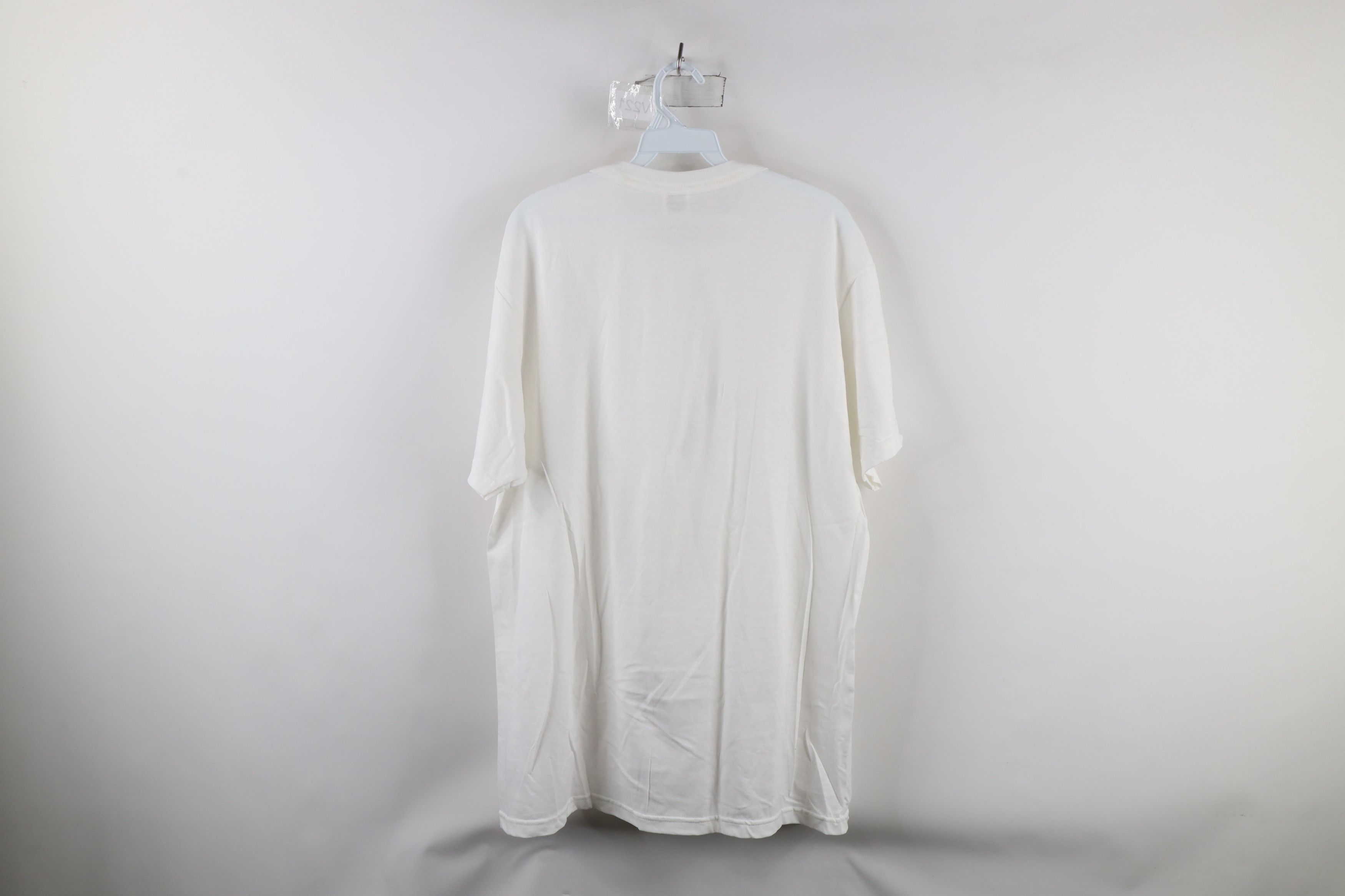 Vintage Vintage 90s Streetwear Cotton Short Sleeve T-Shirt White Size US L / EU 52-54 / 3 - 6 Thumbnail