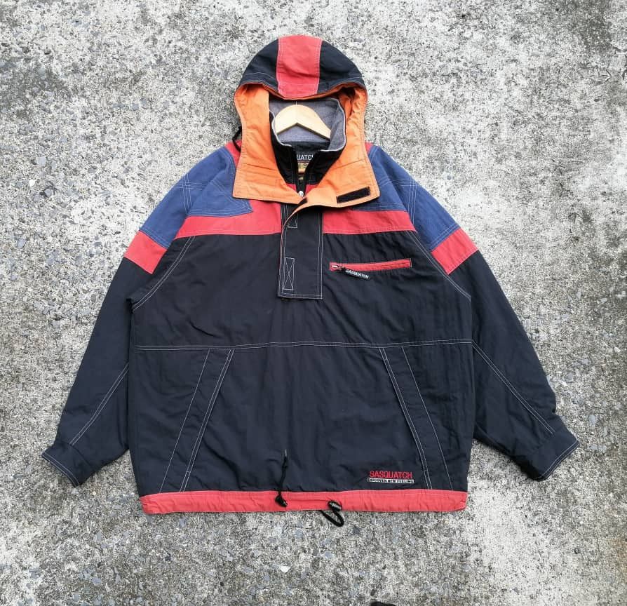 image of Sasquatchfabrix x Windbreaker Sasquatch Nice Design Windbreaker Jacket, Men's (Size Large)