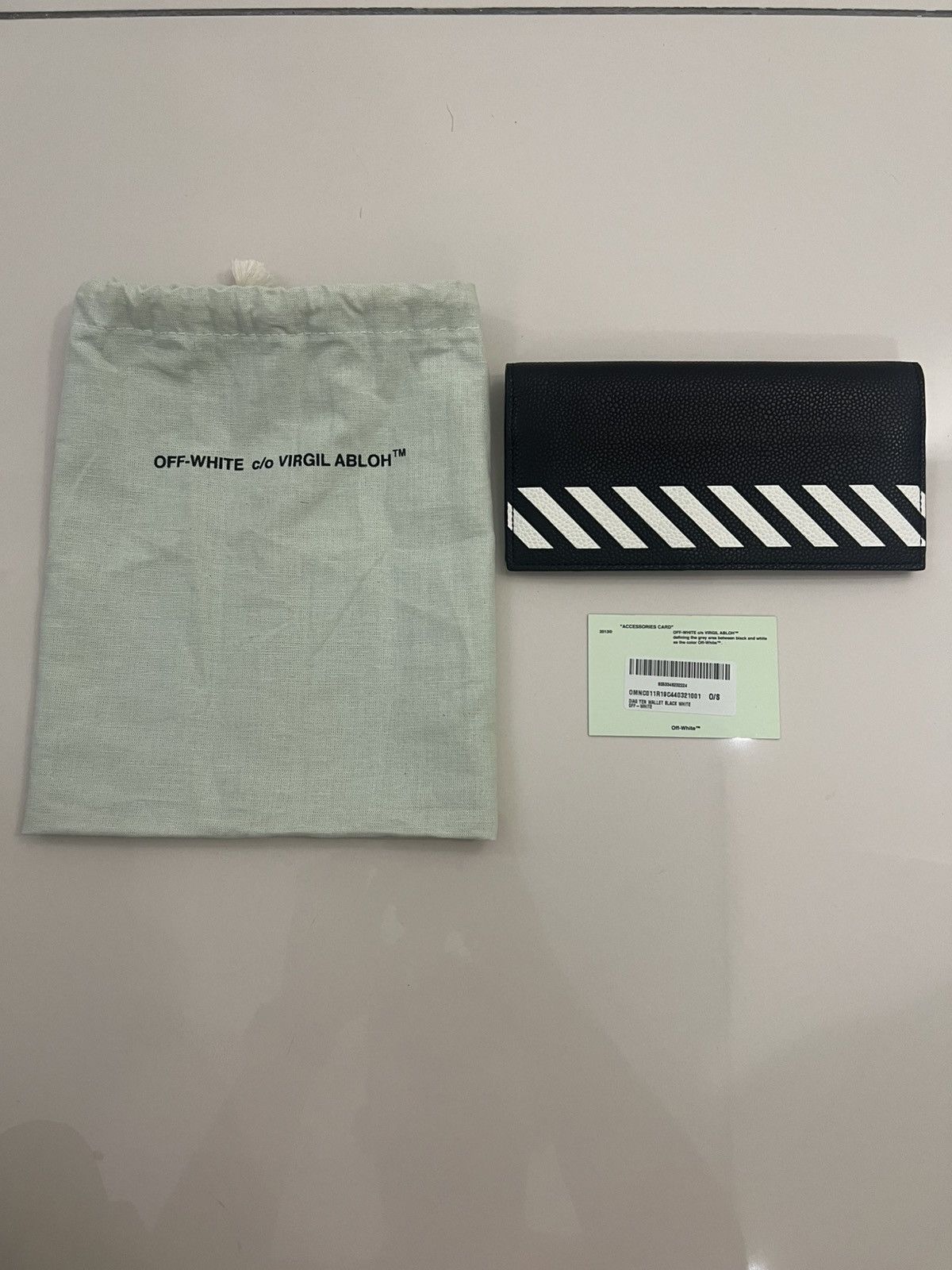 Off-White Off White Diagonal Long Wallet Black Size ONE SIZE - 1 Thumbnail
