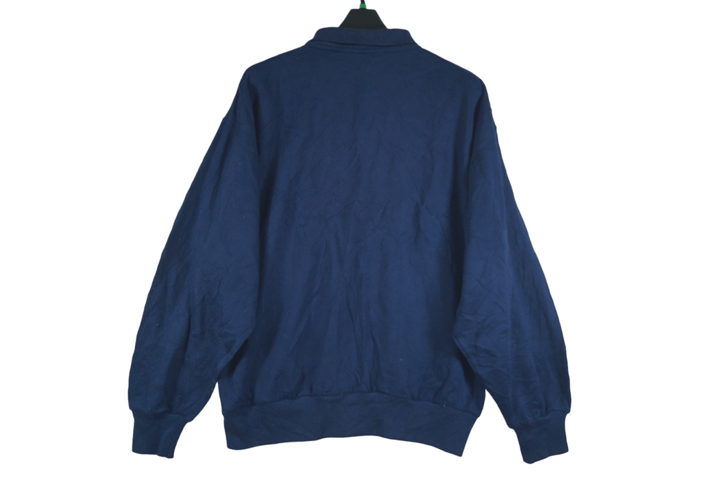 Nike Vintage Nike Sweatshirt Buttonup Collar Small Logo | Grailed