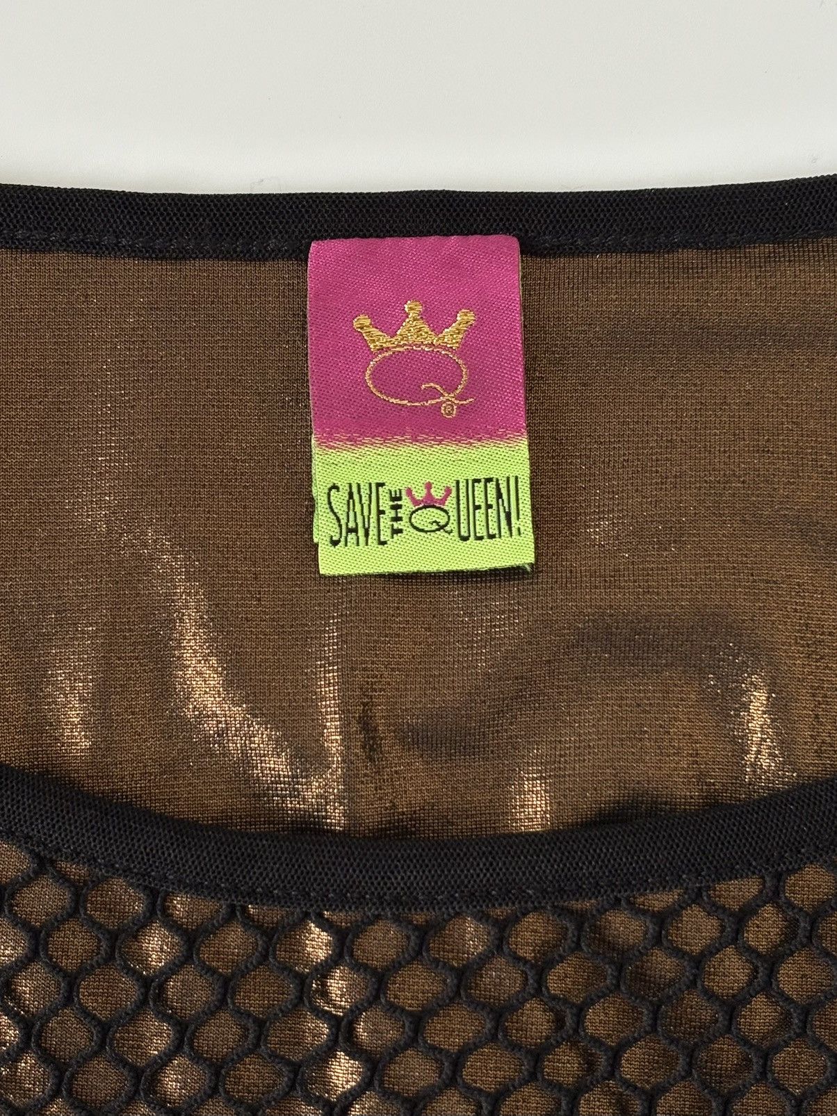 Other Save The Queen Dress Black Mesh Metallic Copper Boho Printed Size XL / US 12-14 / IT 48-50 - 10 Thumbnail
