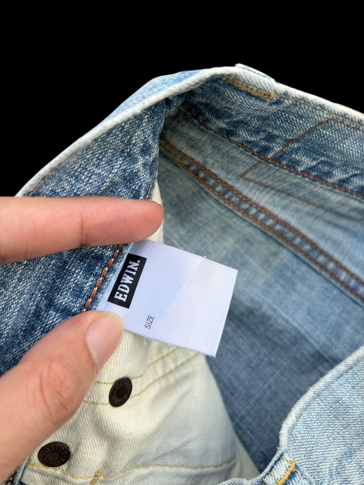 Kapital Vintage Edwin 505ZX Selvedge Distressed Faded Denim Jeans Size US 30 / EU 46 - 6 Thumbnail