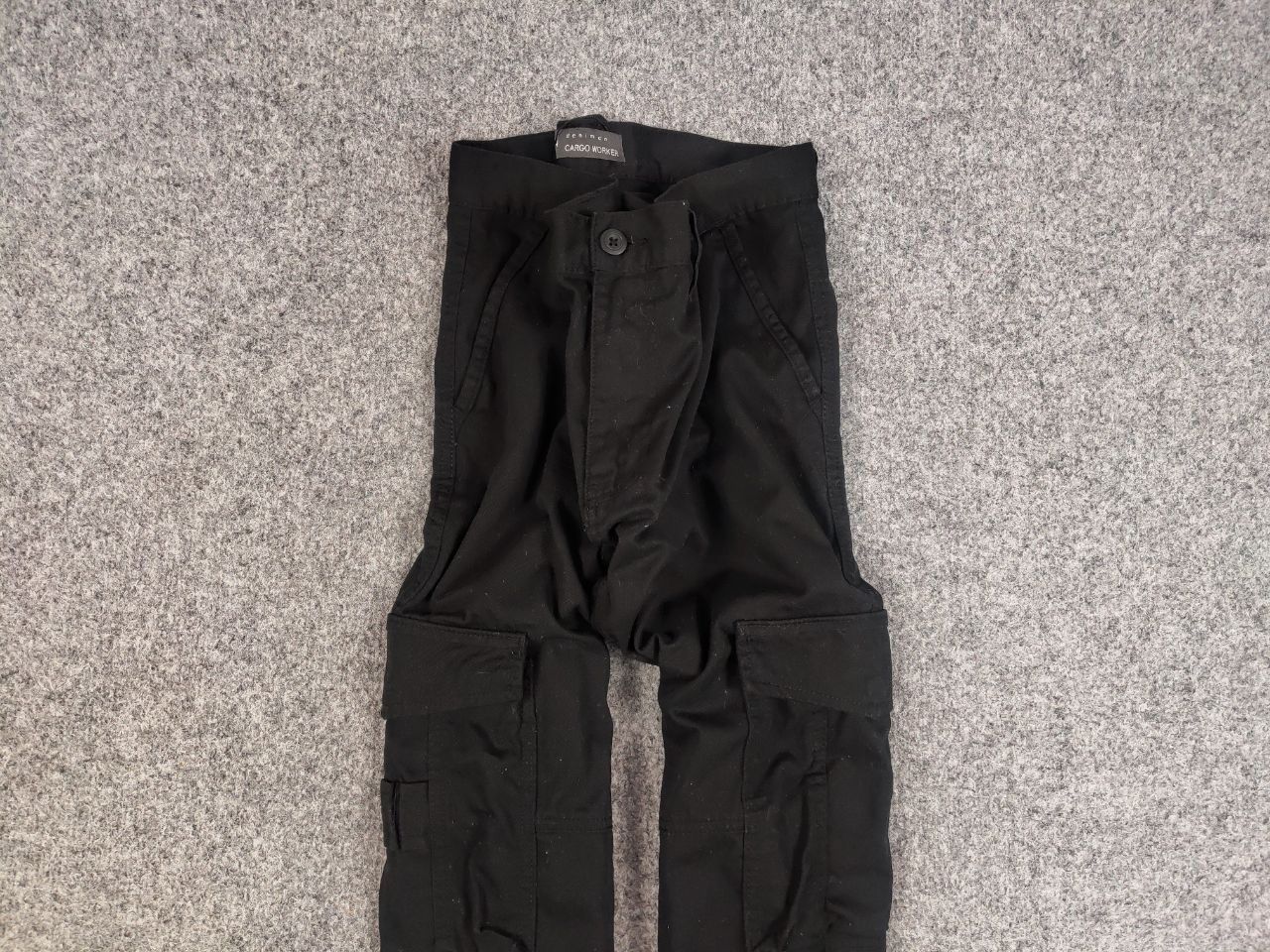 Japanese Brand Vintage 90's Japanese design black multi pocket Cargo Pants Size US 34 / EU 50 - 7 Thumbnail