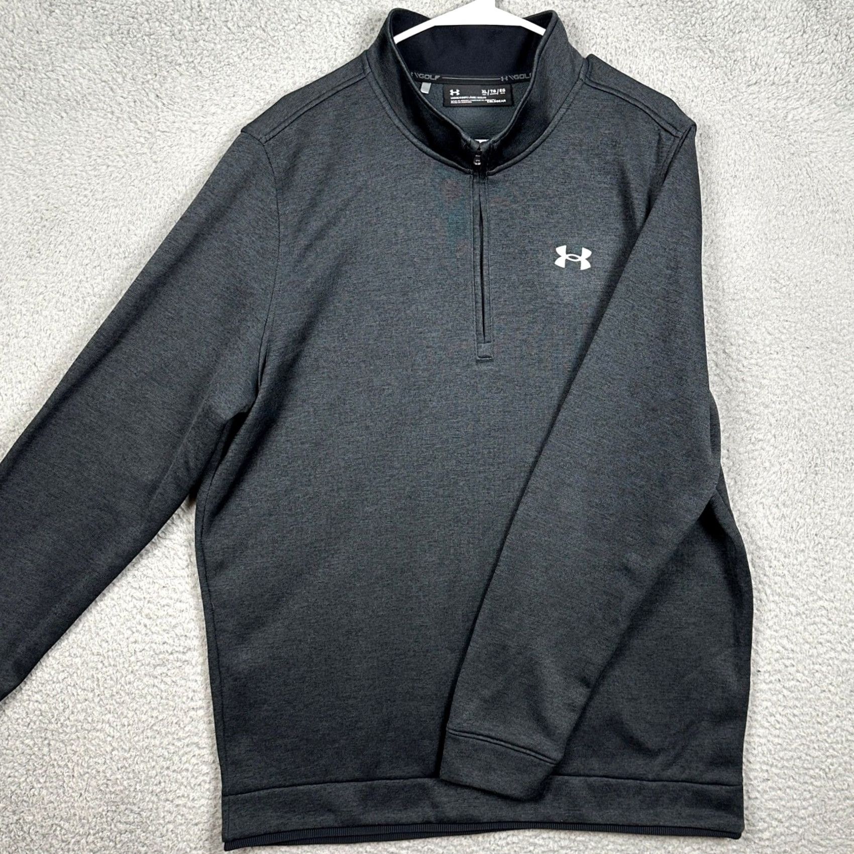 Under Armour Under Armour Sweatshirt Mens XL Gray Cold Gear Golf Quarter Zip Pullover Size US XL / EU 56 / 4 - 2 Thumbnail