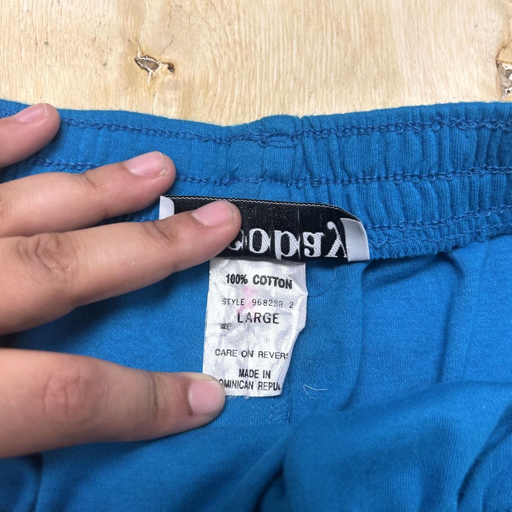 Vintage Vintage Eccobay Skirt Womens Large Blue Cotton Jersey Pencil Midi Elastic Waist Size L / US 10 / IT 46 - 3 Thumbnail