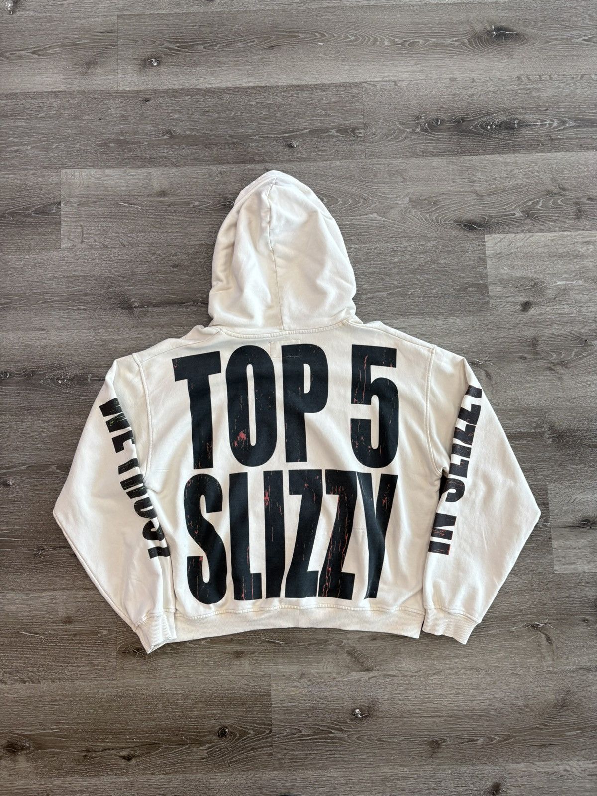 Godspeed Godspeed x Slizzy “Top 5 Slizzy” VVS Hoodie (Bone) Size US L / EU 52-54 / 3 - 2 Thumbnail