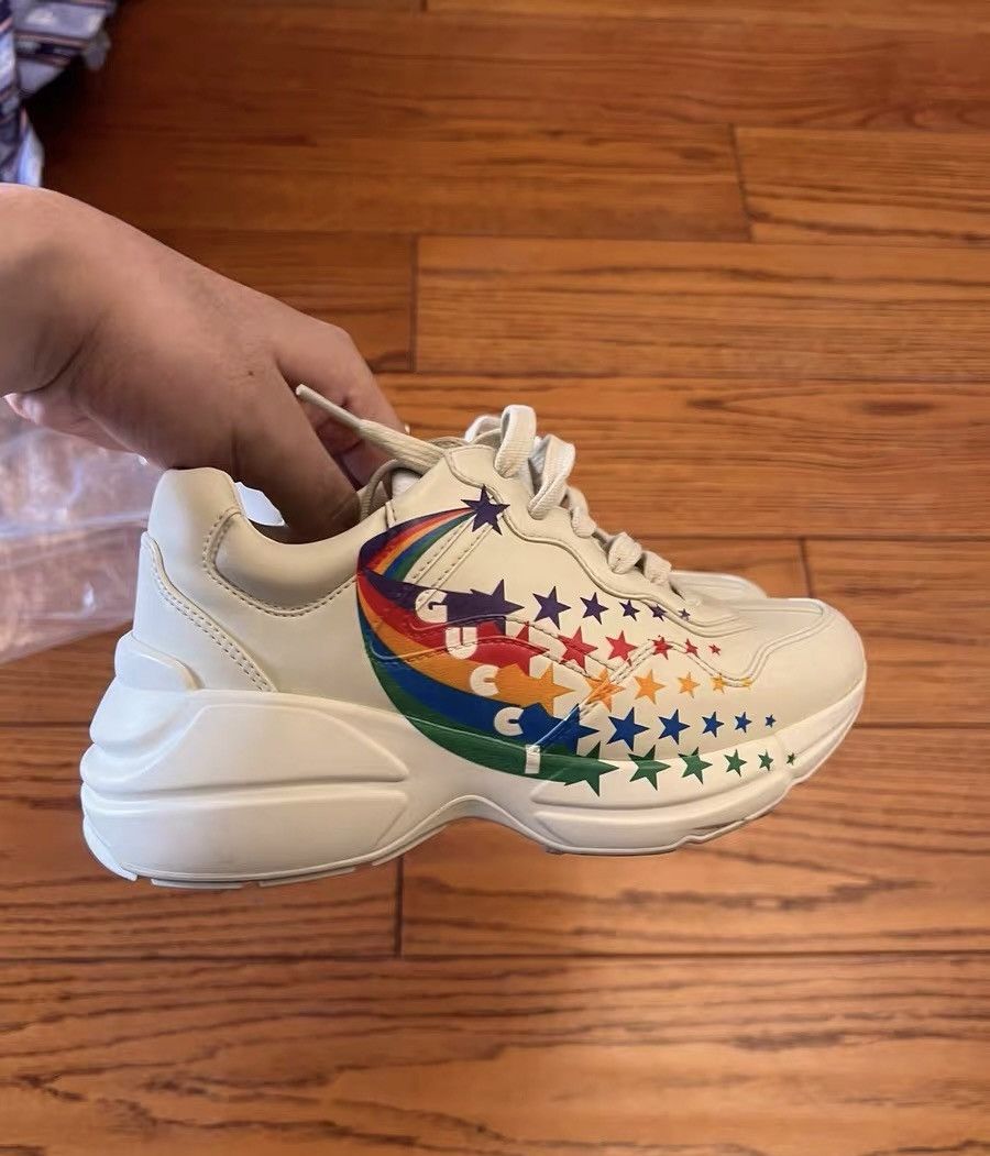 Gucci GUCCI Colorful Star Dad Sneakers Size US 4.5 / IT 34.5 - 1 Thumbnail