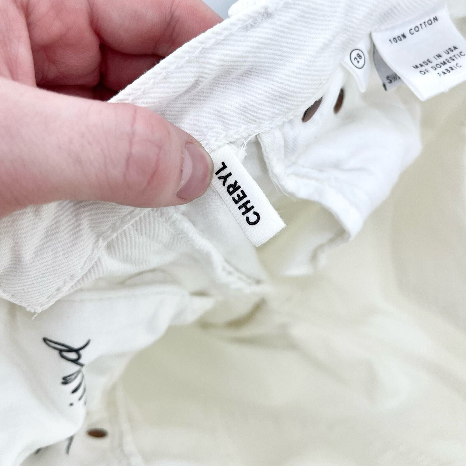 GRLFRND Grlfrnd Cheryl Ankle Skinny High Rise White Jeans Size 28 Size 28" / US 6 / IT 42 - 7 Thumbnail