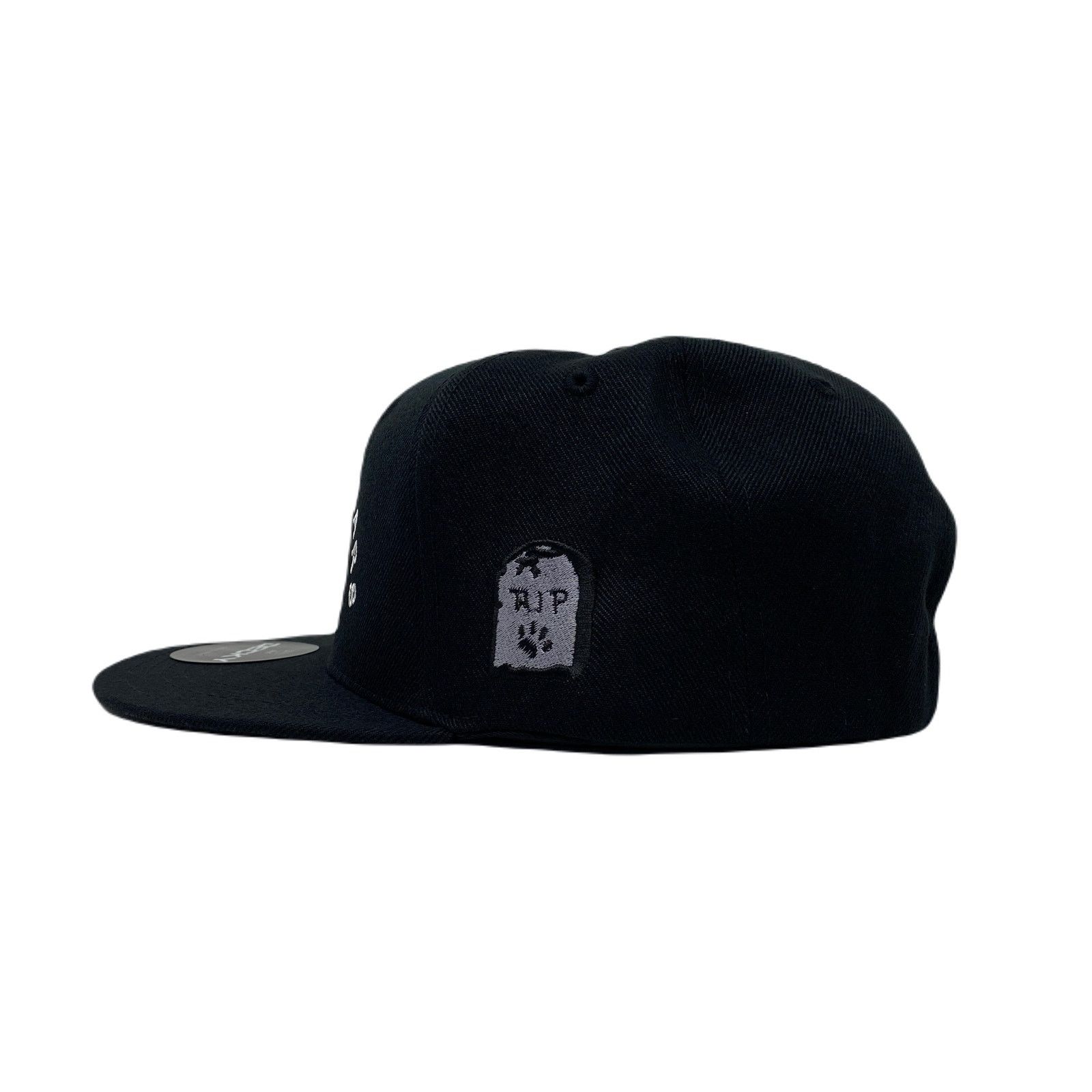 Other In Dog Years I’m Dead RIP Snapback Hat All Black Size ONE SIZE - 6 Thumbnail