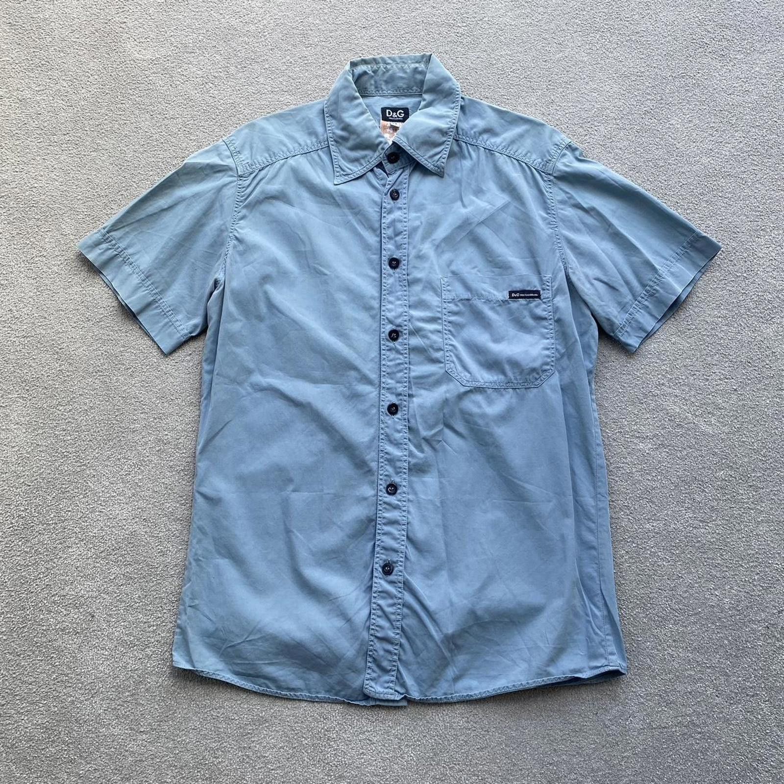 Dolce & Gabbana Dolce & Gabbana D&G Vintage Short Sleeve Button Up Shirt Size US M / EU 48-50 / 2 - 1 Thumbnail