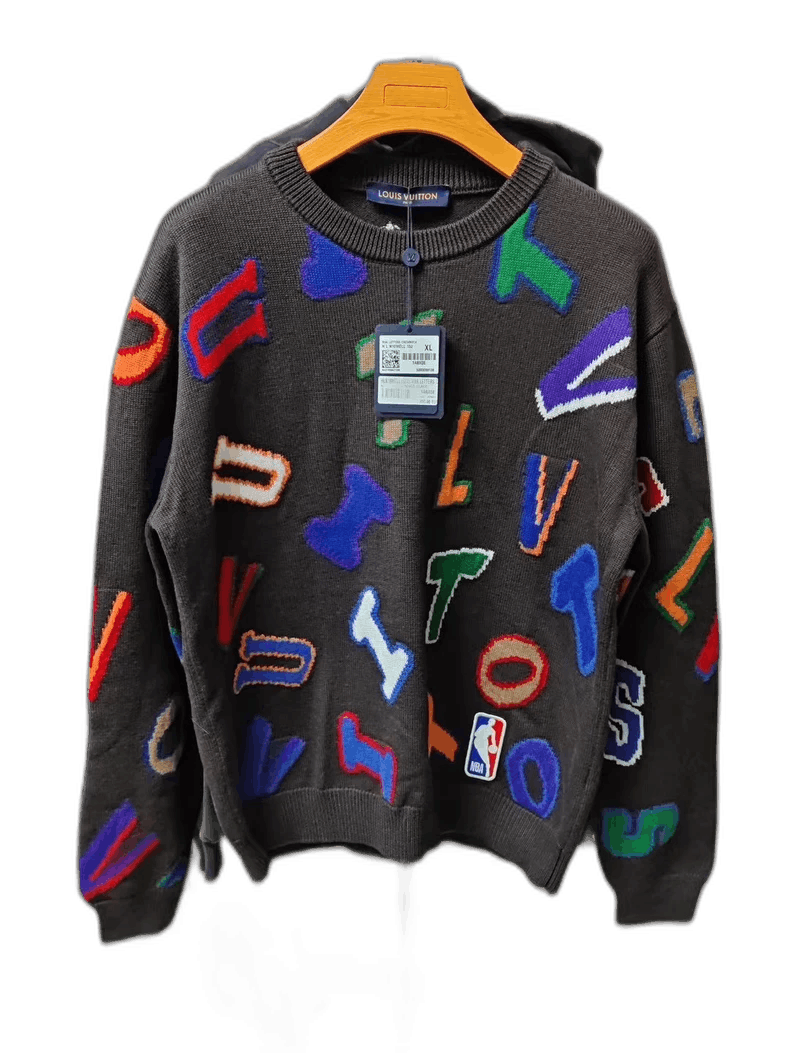 Louis Vuitton Louis Vuitton x NBA Lettered Sweater XL Size US XL / EU 56 / 4 - 1 Thumbnail