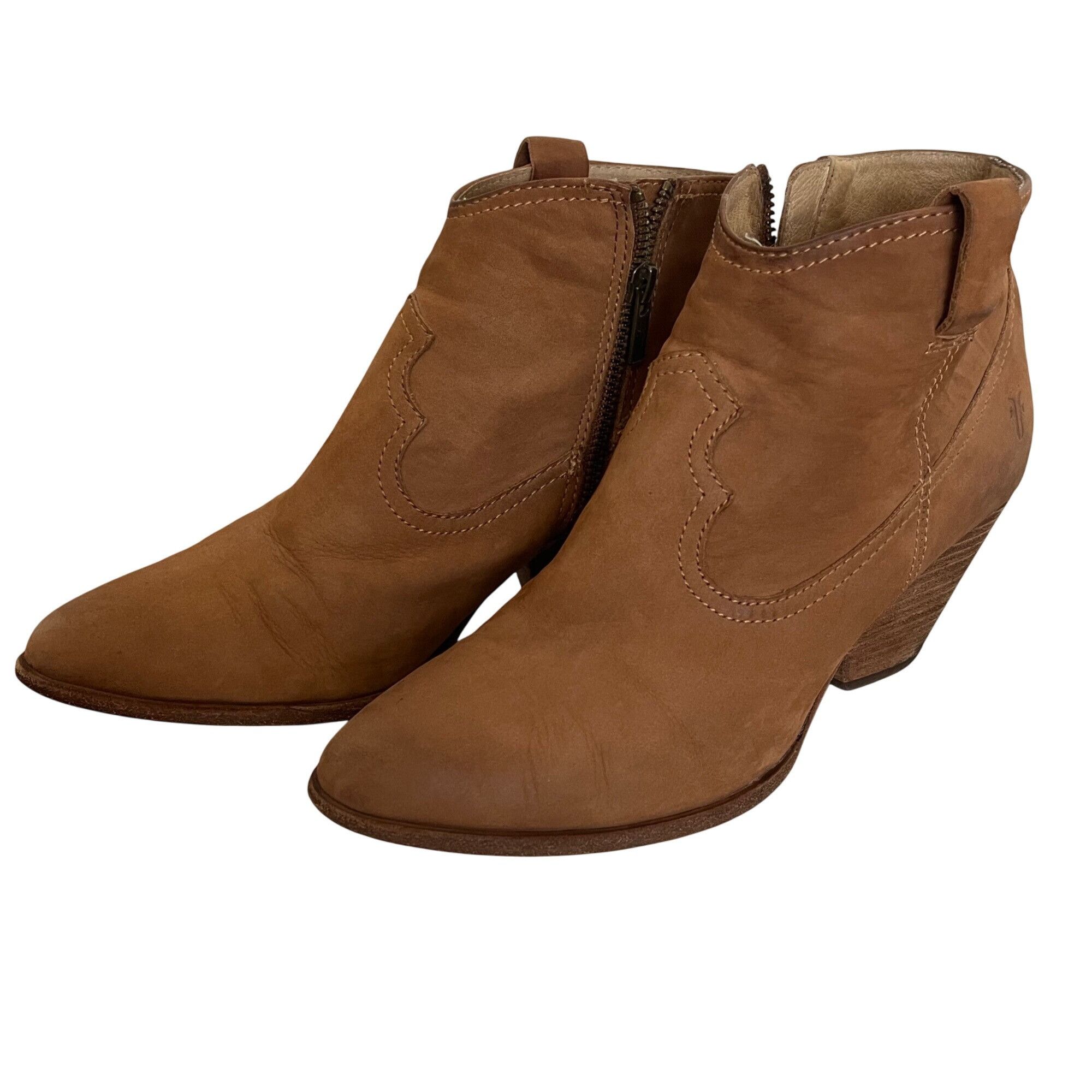 Frye Frye Womens Boots Size 8.5 Tan Reina Ankle Size US 8.5 / IT 38.5 - 1 Thumbnail