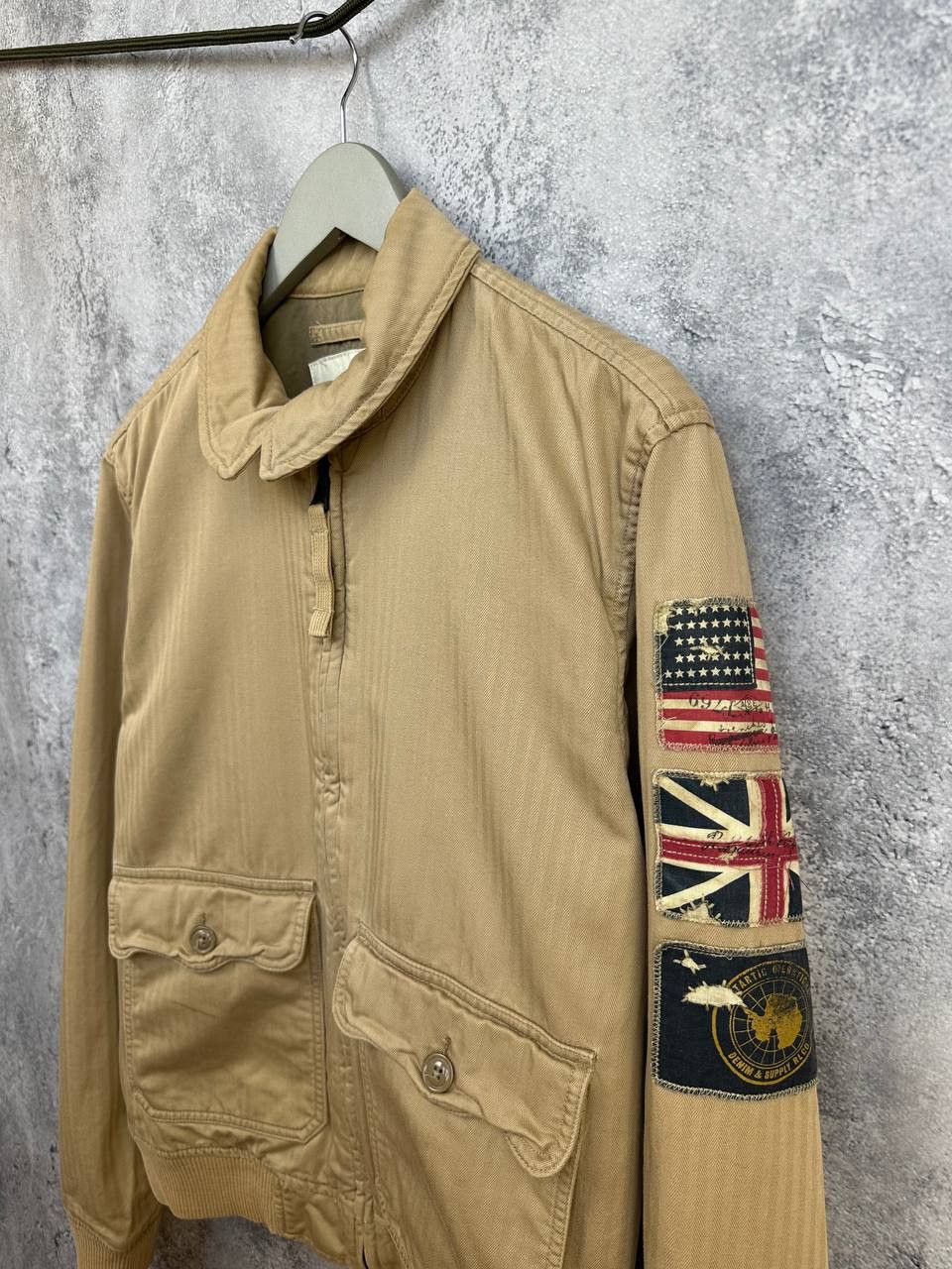 Denim & Supply Ralph Lauren Denim & Supply Ralph Lauren Bomber Jacket Herringbone Flags Size US M / EU 48-50 / 2 - 5 Thumbnail