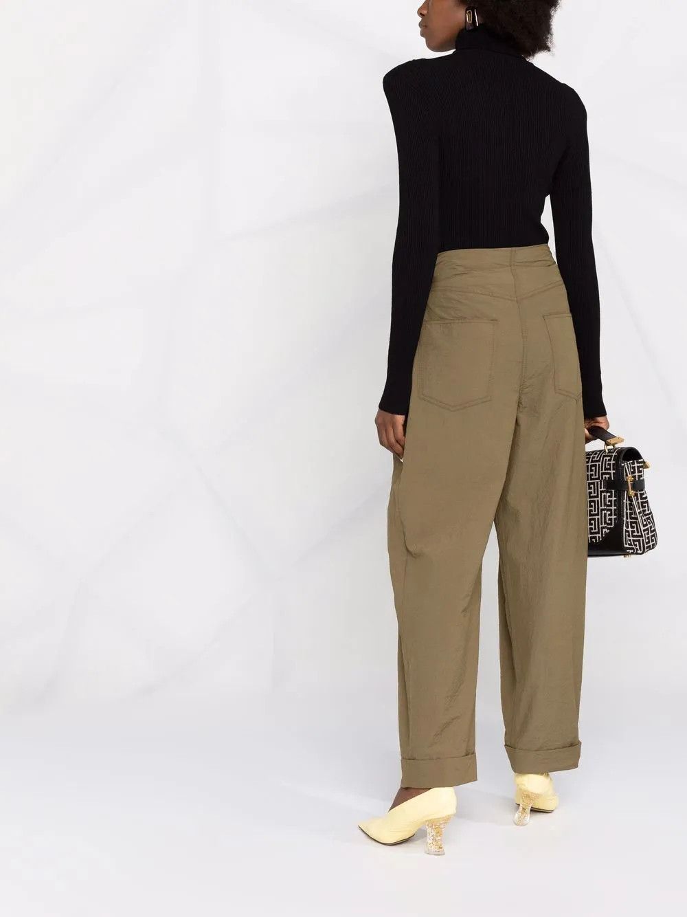Balmain o1y0625 Casual Pant in Military Green Size 27" / US 4 / IT 40 - 5 Thumbnail