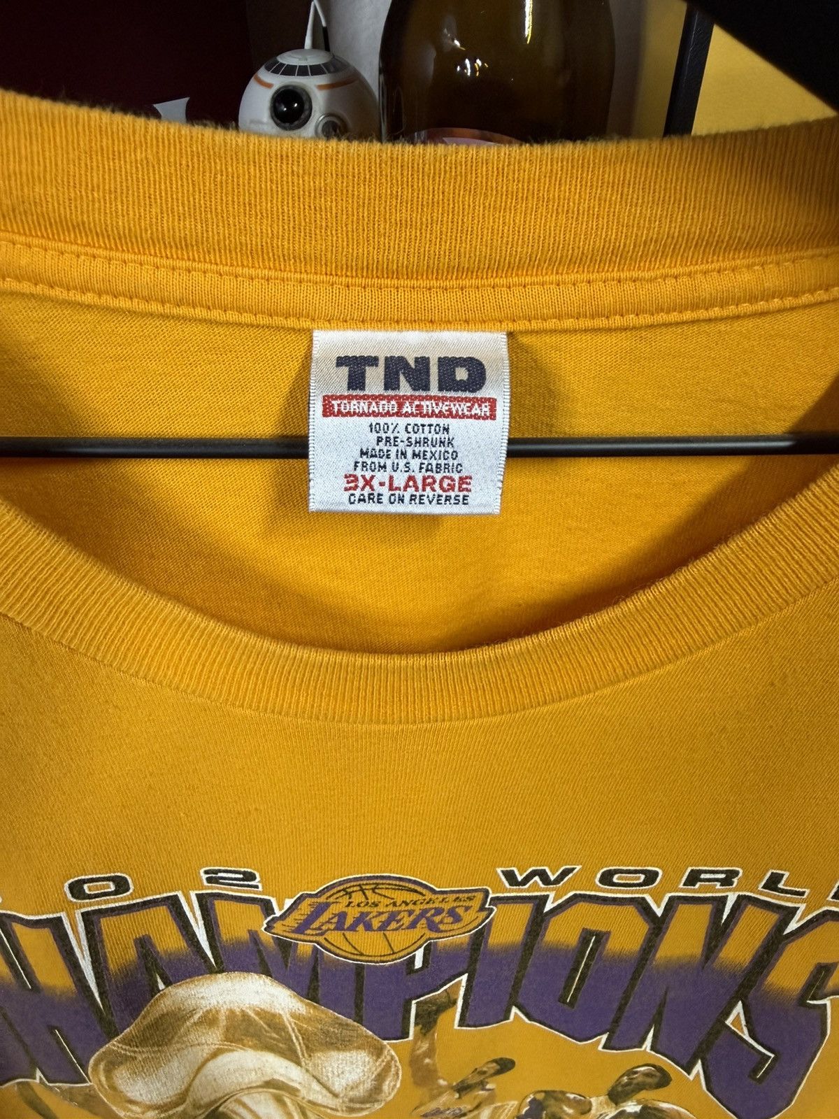 Vintage Vintage 2002 Lakers Championship T-Shirt Vtg Kobe Tee 2XL Size US XXL / EU 58 / 5 - 5 Thumbnail