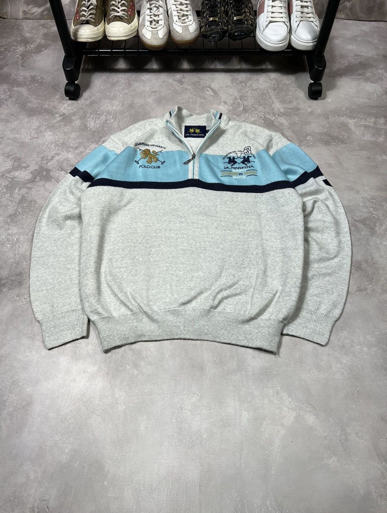 Japanese Brand × Vintage Vintage La Martina Polo Ralph Style Y2k Wool sweater Size US L / EU 52-54 / 3 - 2 Thumbnail