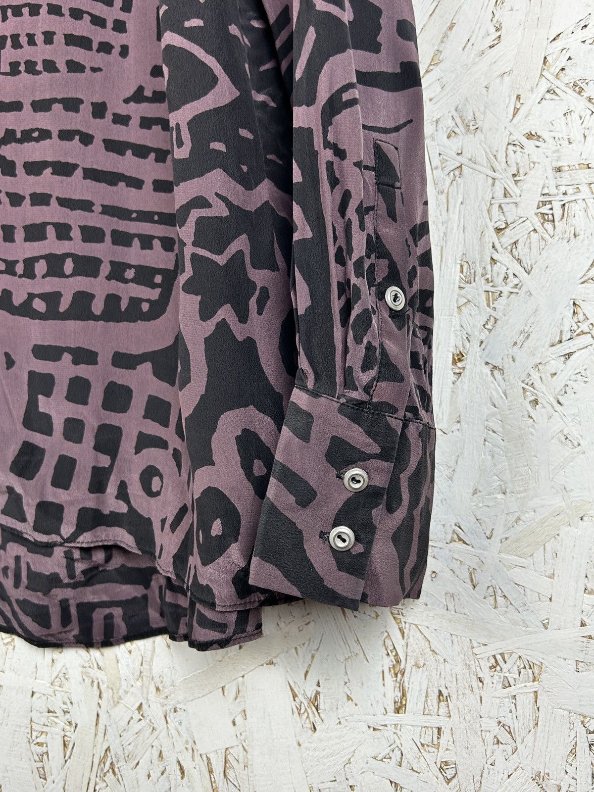 Marimekko Marimekko Dima Metal Button Silk Beautiful Ornament Shirt 44 Size M / US 6-8 / IT 42-44 - 3 Thumbnail