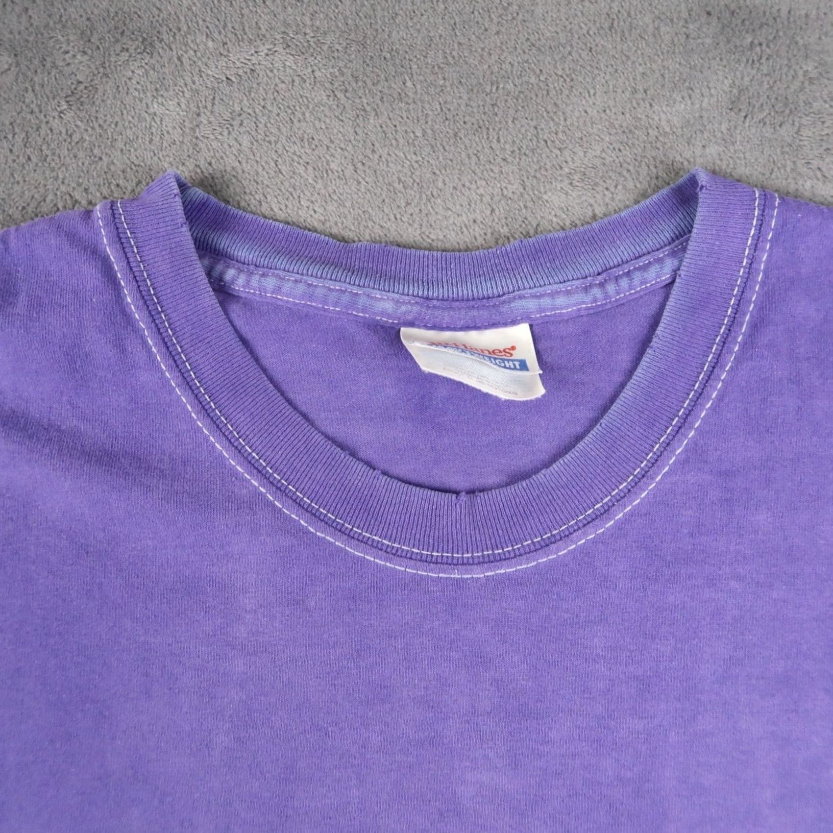 Hanes VINTAGE Grave Digger Reaper Monster Truck Racing T-Shirt Hanes XL Purple / Black Graphic Print Short Sleeve Crew Neck Men XLarge Size US XL / EU 56 / 4 - 6 Thumbnail