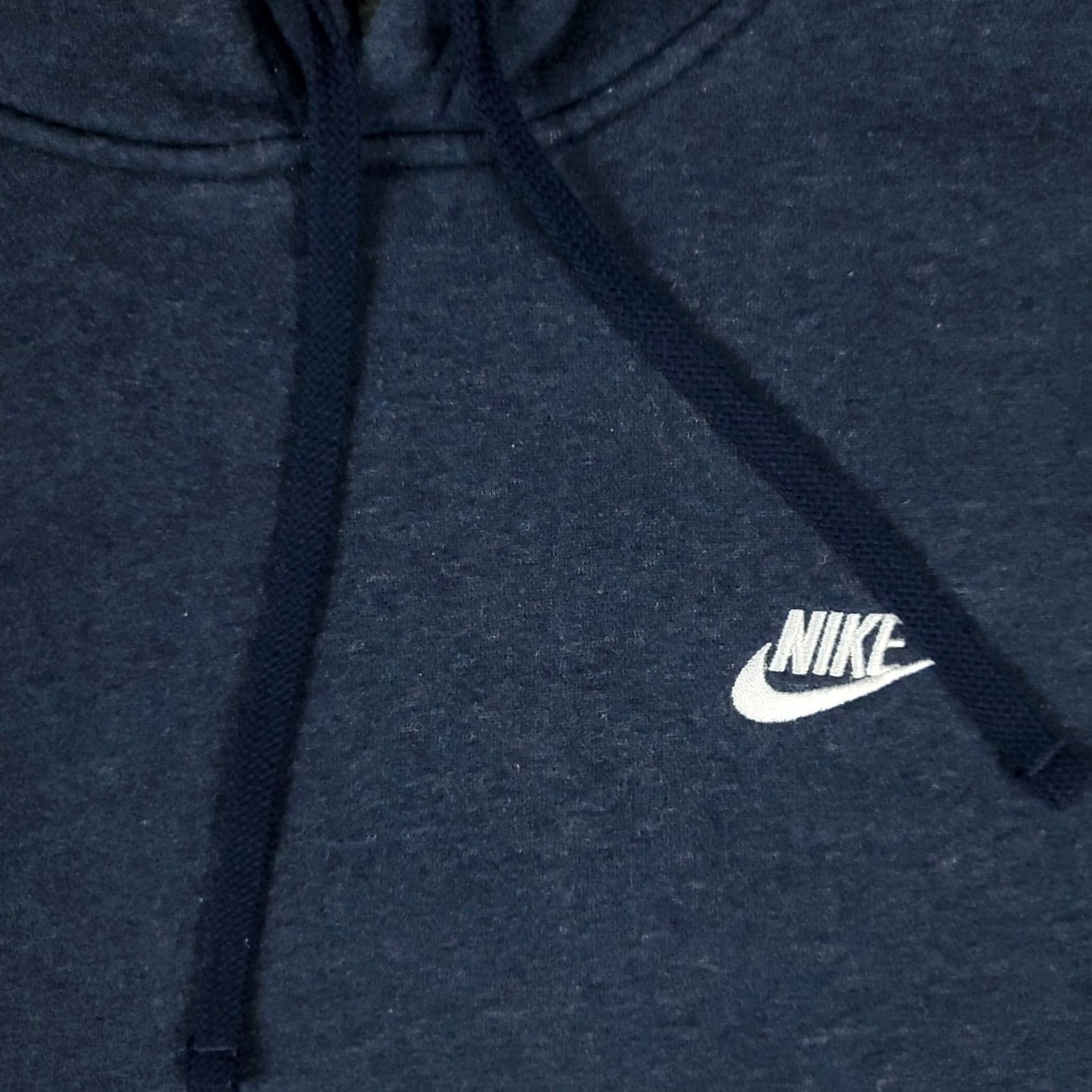 Nike Nike Hoodie Mens XL Blue Swoosh Pullover Mock Neck Logo Sweatshirt Sweat Fleece Core Sports Active All Seasons Vintage No Size US XL / EU 56 / 4 - 3 Thumbnail
