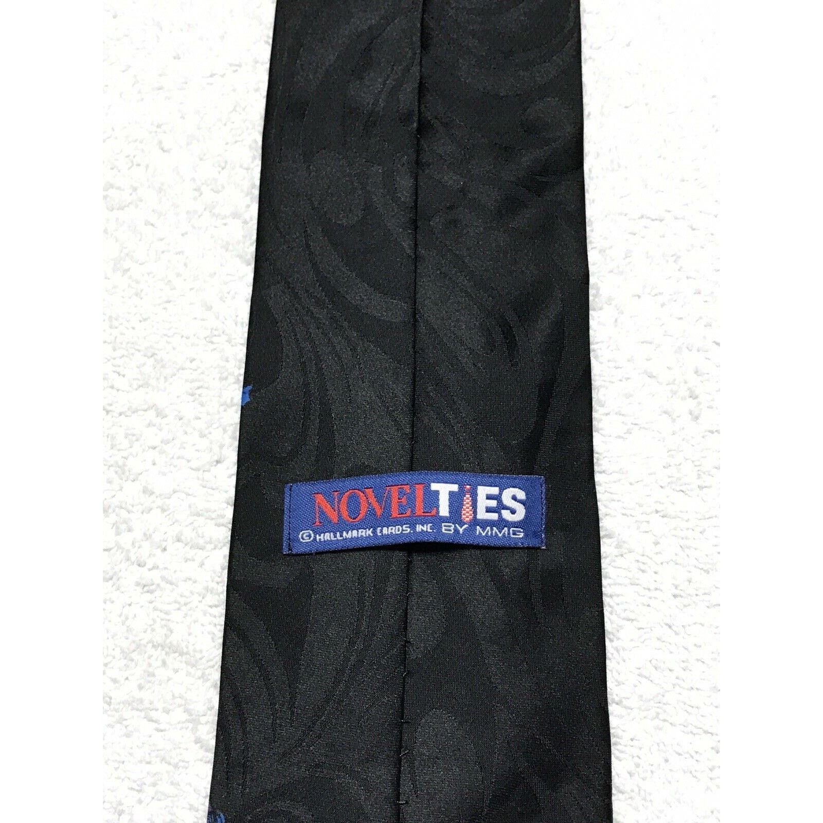 Vintage Hallmark Novel Ties Halloween Witches Bats Caldron Necktie Size ONE SIZE - 3 Thumbnail