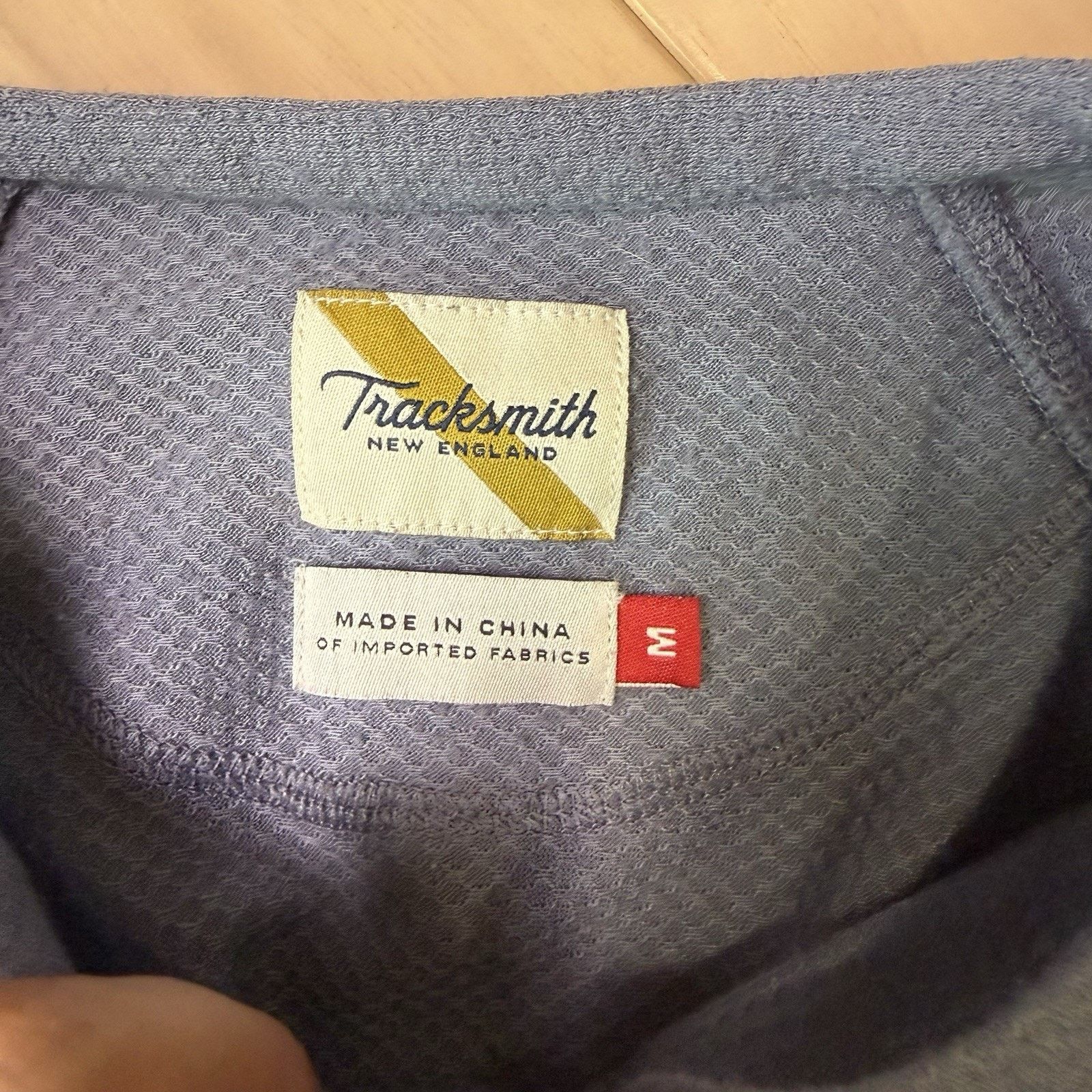 Tracksmith New England Tracksmith Merino Henley Shirt Women's M Blue Wool LS Size M / US 6-8 / IT 42-44 - 8 Thumbnail