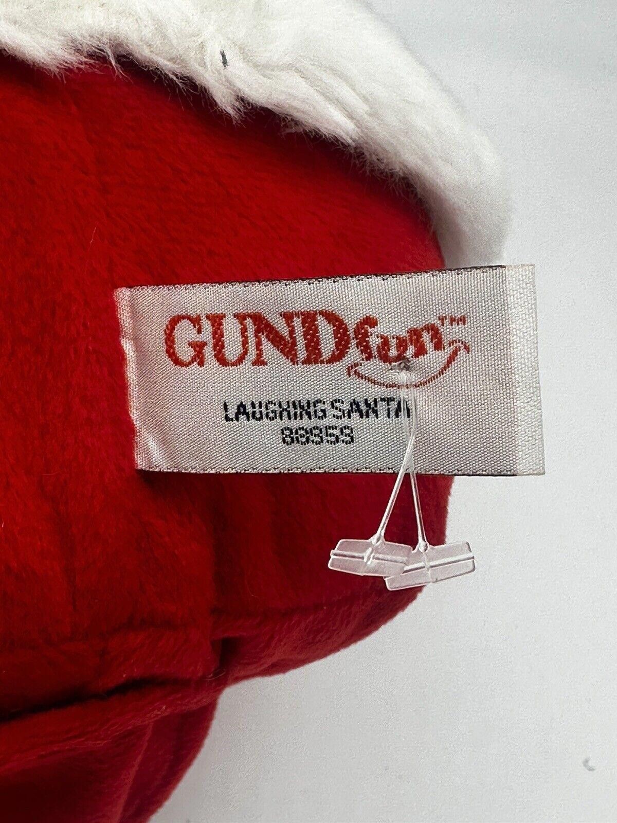 Designer Super RARE 2003 Large Gund Sounded Laughing Santa TESTED Size ONE SIZE - 5 Thumbnail
