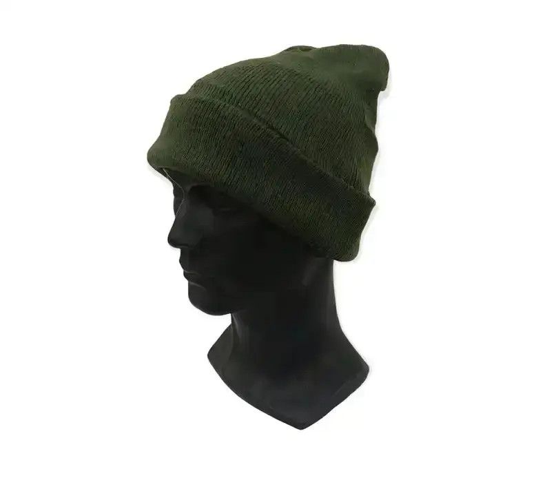 Japanese Brand Japanese Brand Military Plain Beanie Hat Size ONE SIZE - 2 Thumbnail
