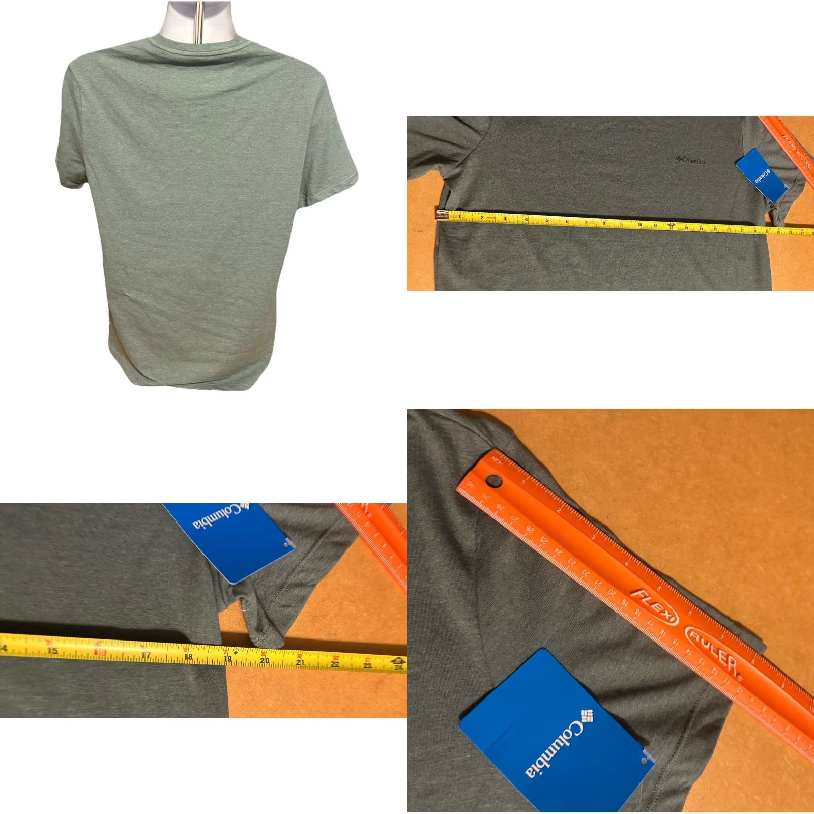Vintage NWT Columbia T Shirt Men Medium Green Short Sleeve Crew Neck Logo All Seasons Outdoor Regular Fit Machine Washable Size US M / EU 48-50 / 2 - 9 Thumbnail