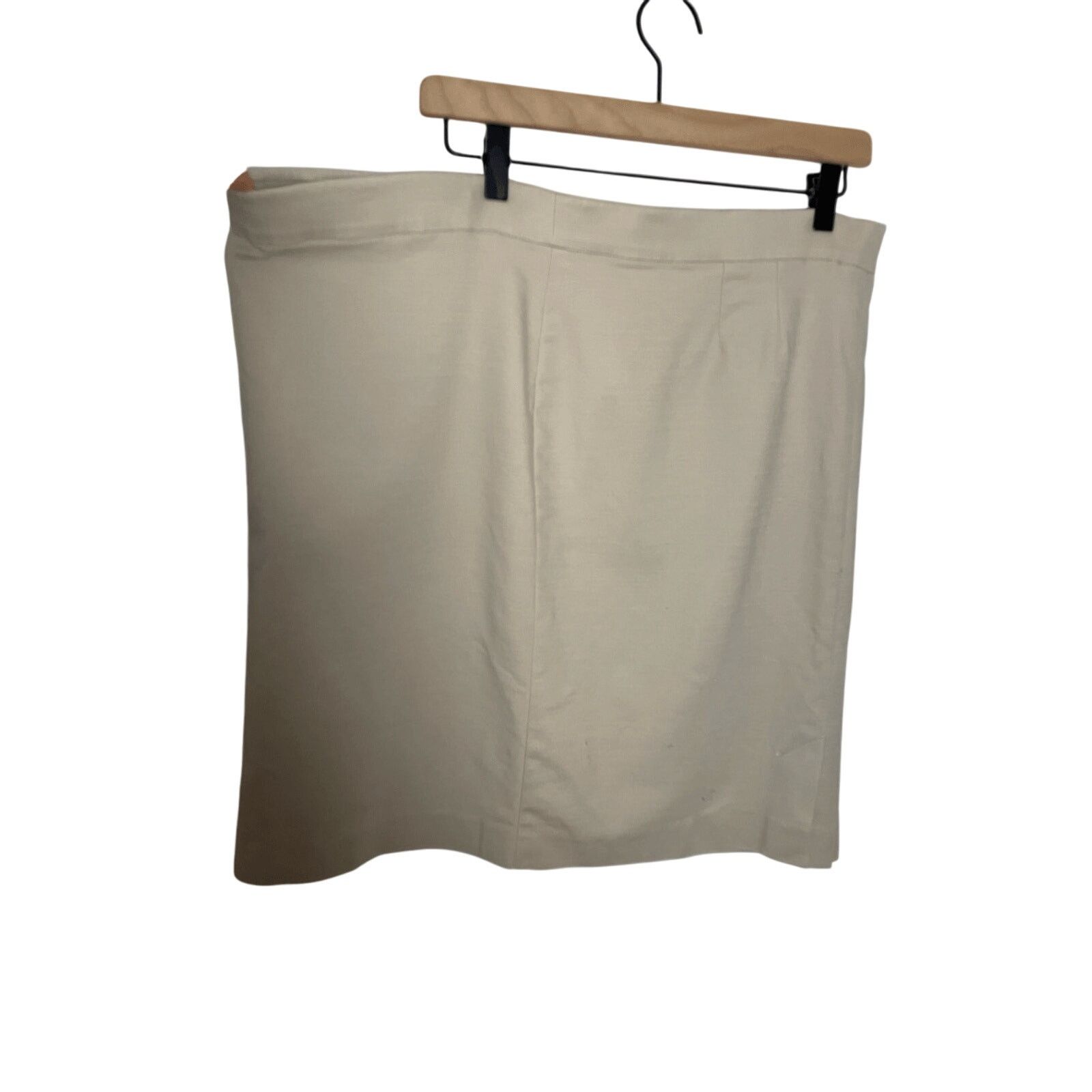 Other J.Jill Women's Oatmeal Career Stretchy Pencil Skirt SZ 16 Size 38" / US 16 / IT 52 - 3 Thumbnail