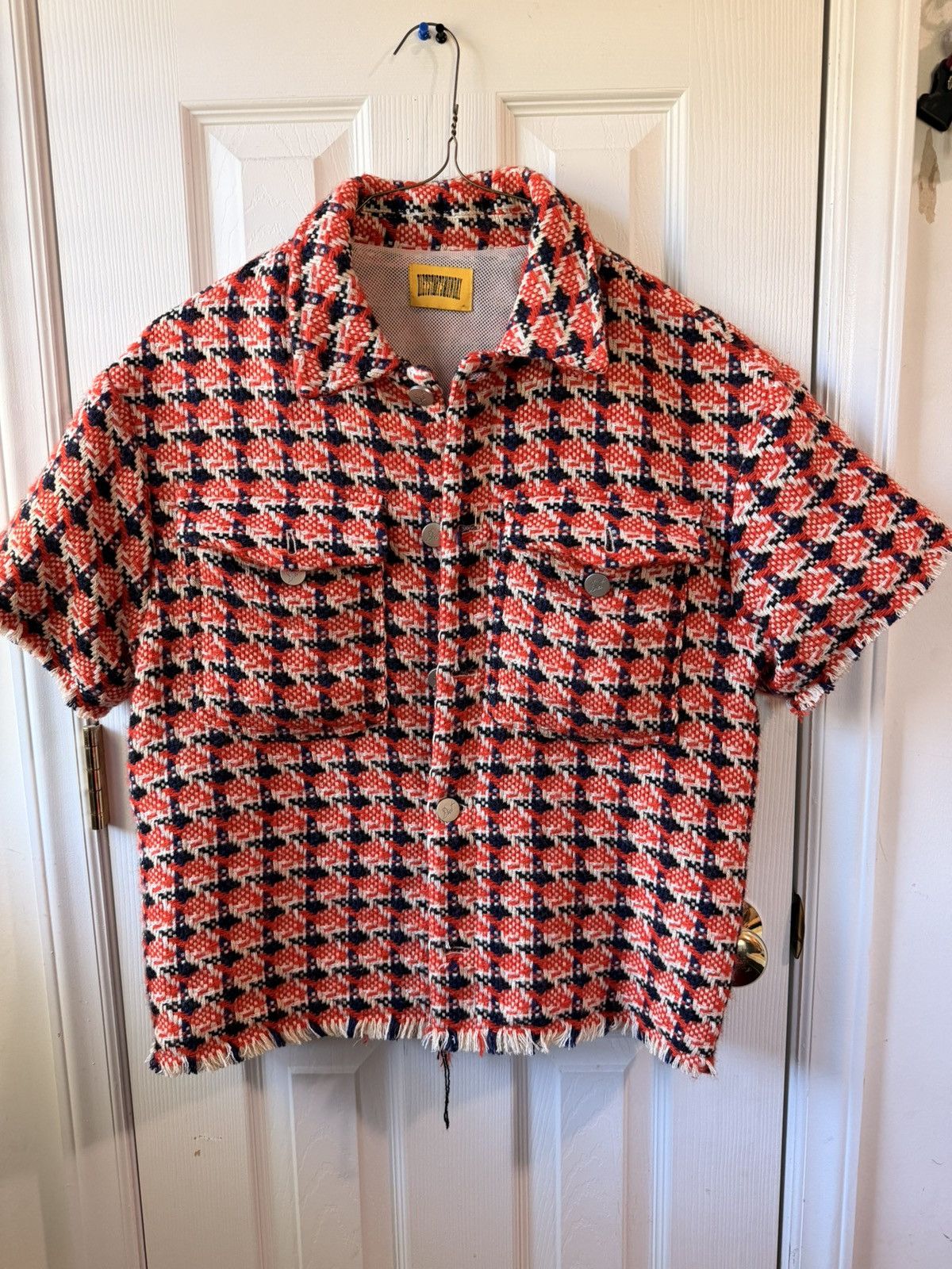 Diet Starts Monday Diet Starts Monday Knitted Tweed Shirt Short Sleeve Size US S / EU 44-46 / 1 - 1 Thumbnail