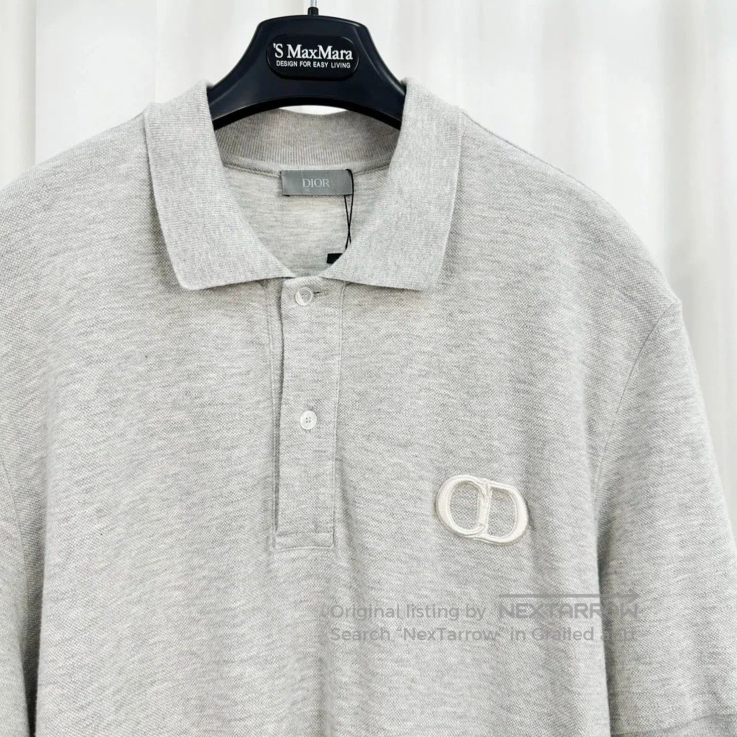 Dior Dior New Gray Embroidered CD Polo. Size US XXL / EU 58 / 5 - 3 Thumbnail