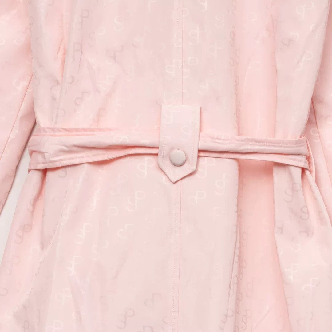 Saks Potts Pink Monogram Trench Coat, Women's — image 6 of 6
