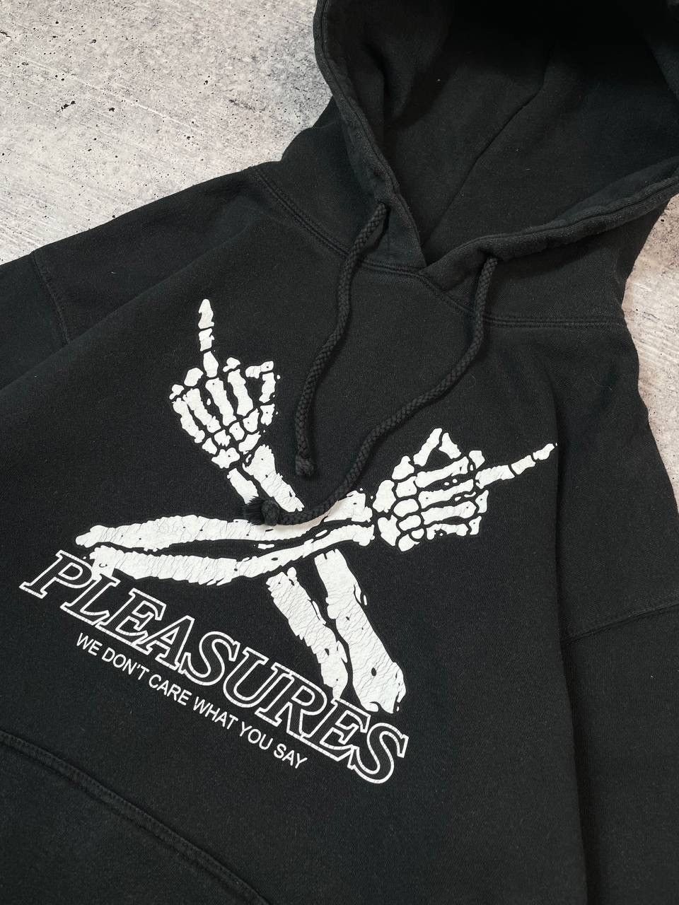 Pleasures Vintage Pleasures Dont Care Skeleton Baggy Hoodie Y2K Size US L / EU 52-54 / 3 - 4 Thumbnail