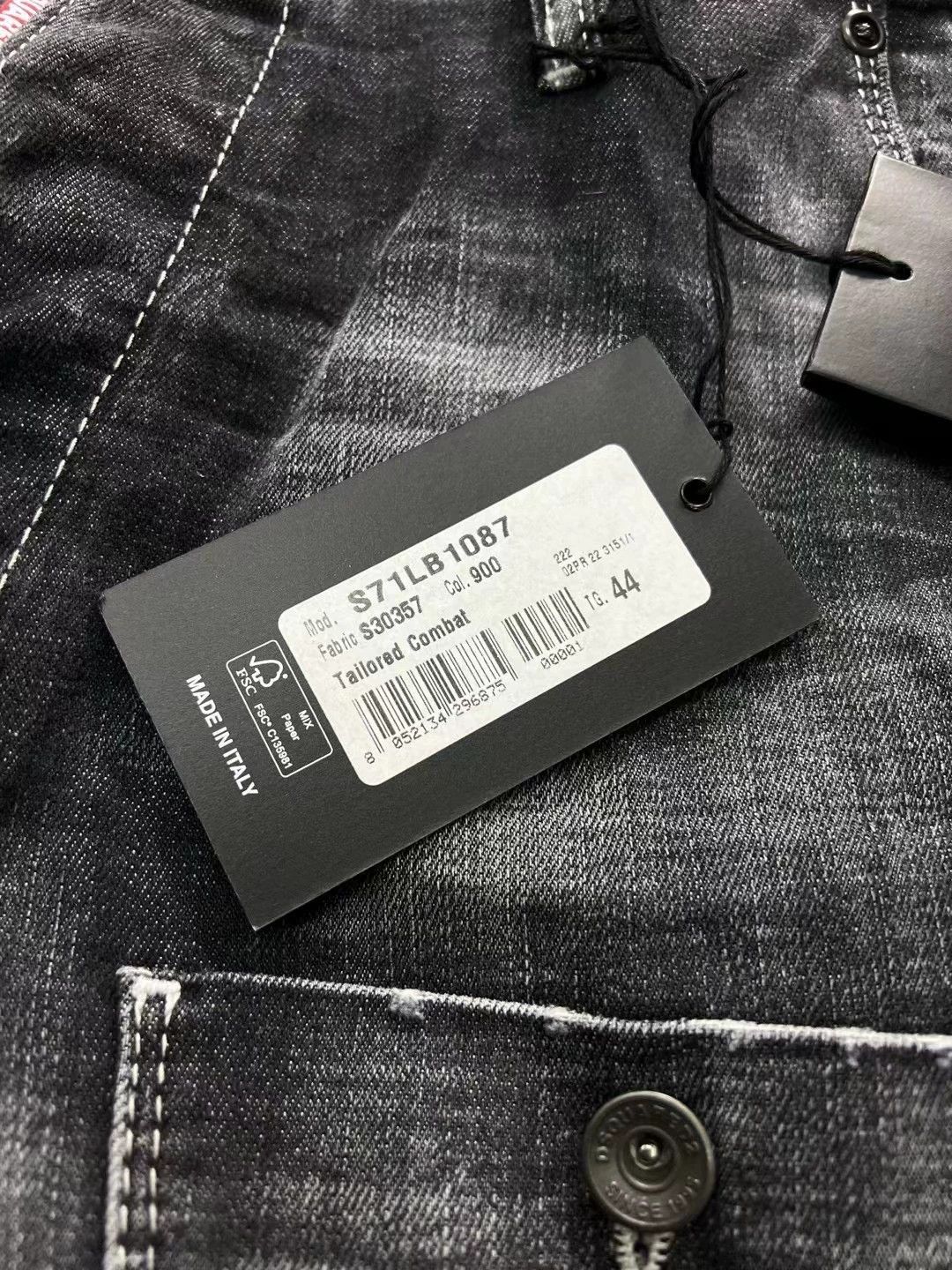 Dsquared2 Dsquared2 22FW Tailored Combat Black Gray 9C Jeans Size US 28 / EU 44 - 8 Thumbnail