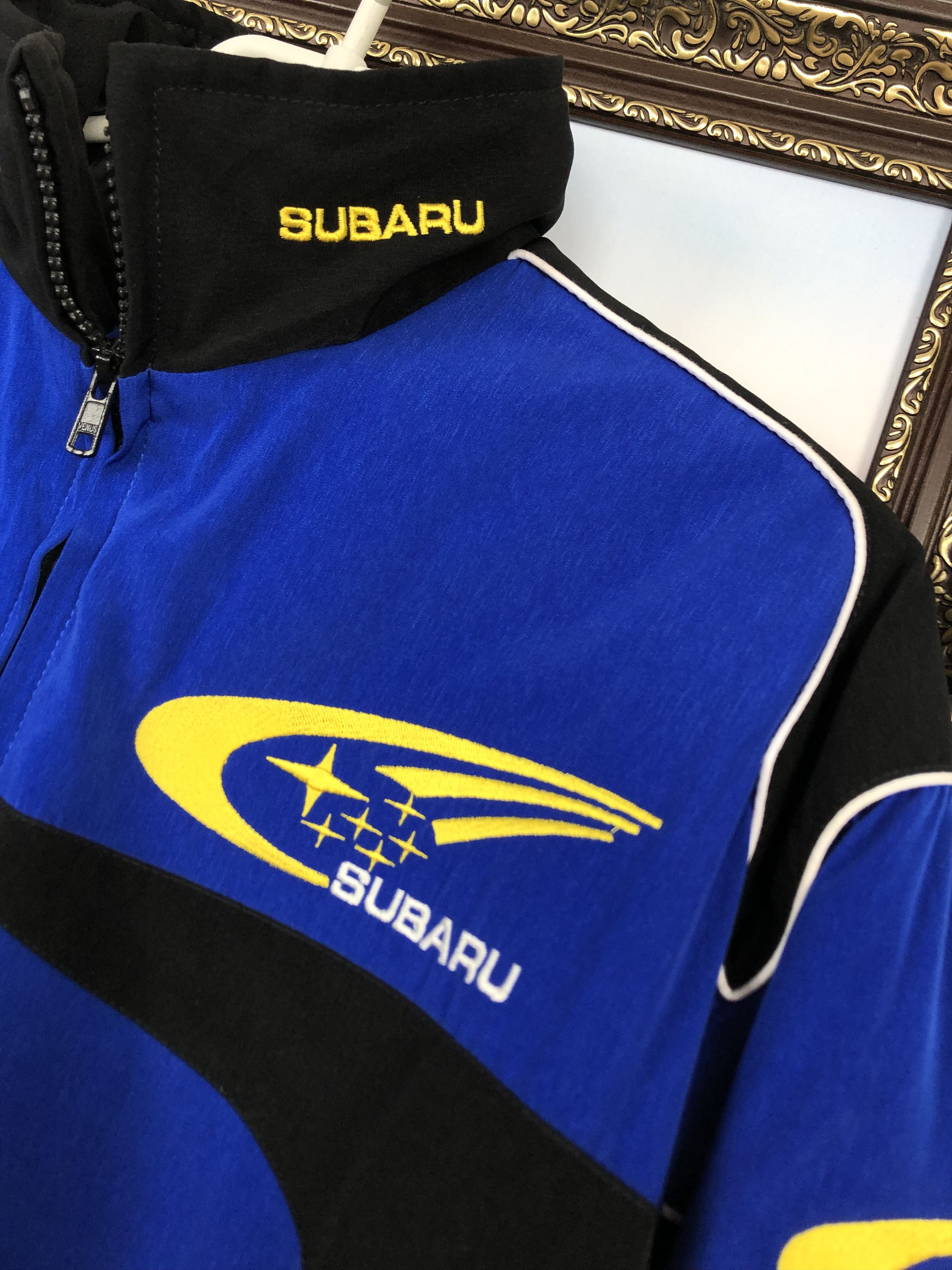 Vintage Vintage Subaru World Rally Team Racing Rare Bomber Jacket Size US L / EU 52-54 / 3 - 9 Thumbnail