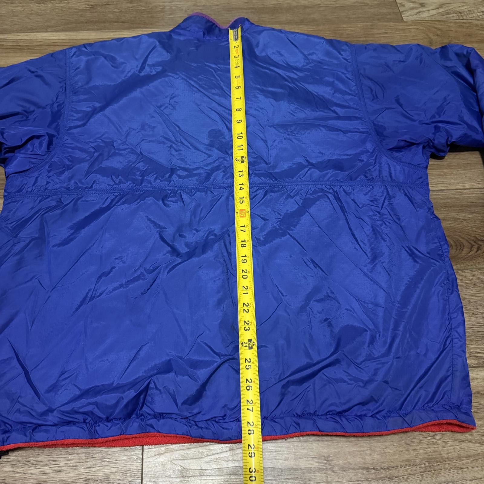 Vintage Patagonia Glissade Reversible Fleece Fish Blue Red