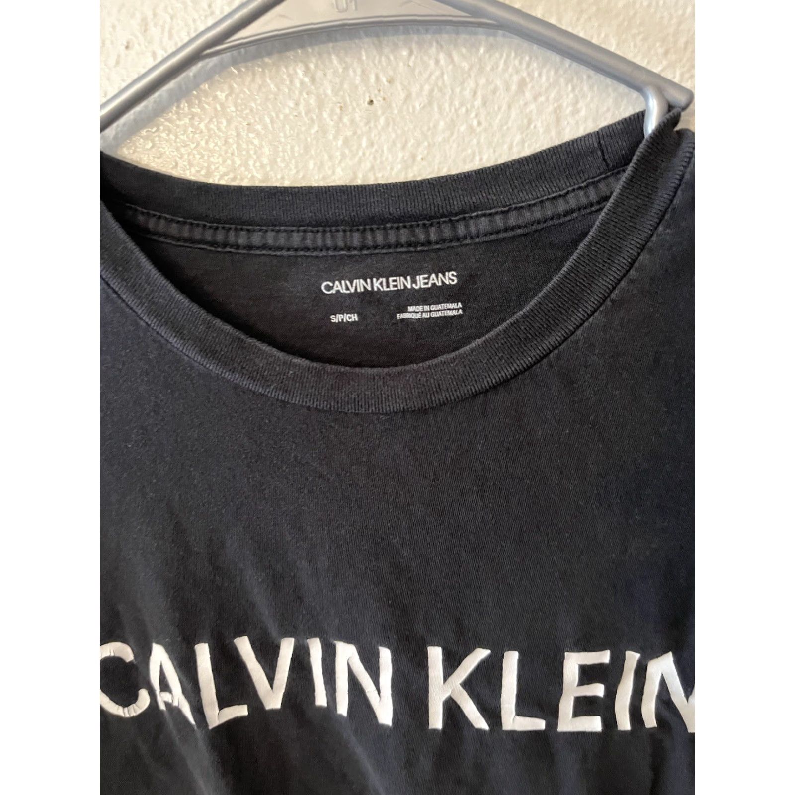 Calvin Klein Calvin Klein T-Shirt Men S Black Short Sleeve Crew Neck Logo Size US S / EU 44-46 / 1 - 2 Thumbnail
