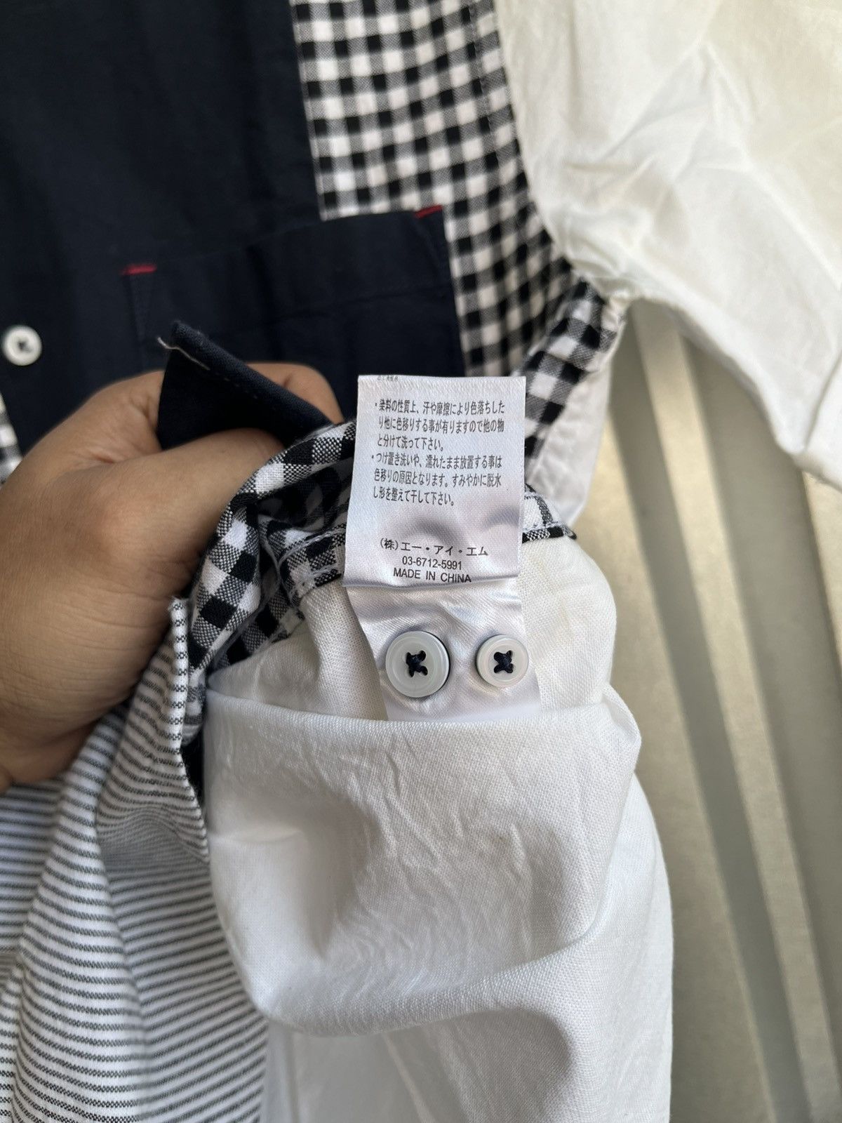 Ciaopanic ciaopanic patchwork button shirt /cdg/kapital/needles/visvim Size US M / EU 48-50 / 2 - 6 Thumbnail