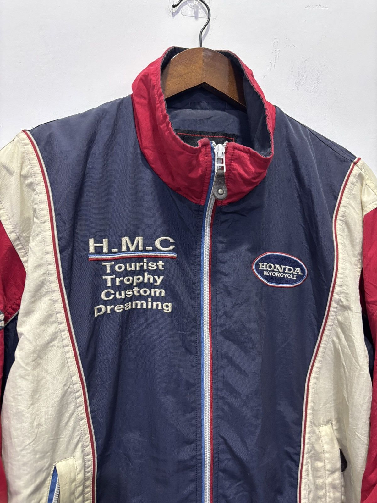 Honda Vintage Honda Motorcycle Racing Jacket Size US L / EU 52-54 / 3 - 3 Thumbnail