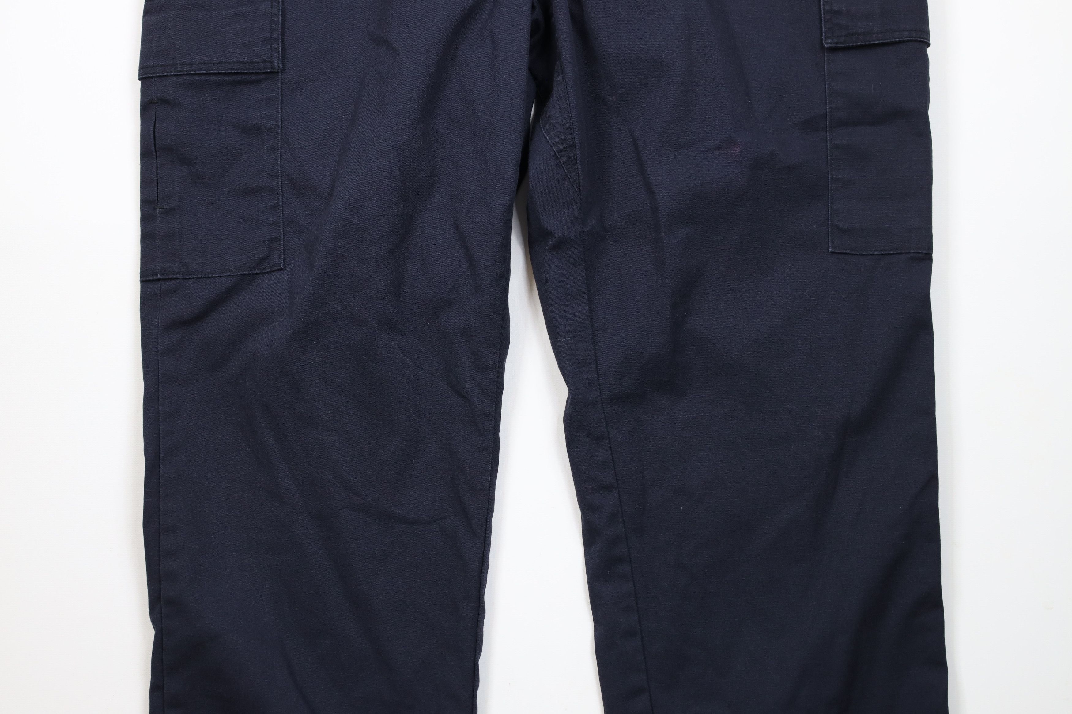 Vintage Vintage Streetwear Ripstop Wide Leg Cargo Pants Navy Blue Size US 44 / EU 60 - 3 Thumbnail