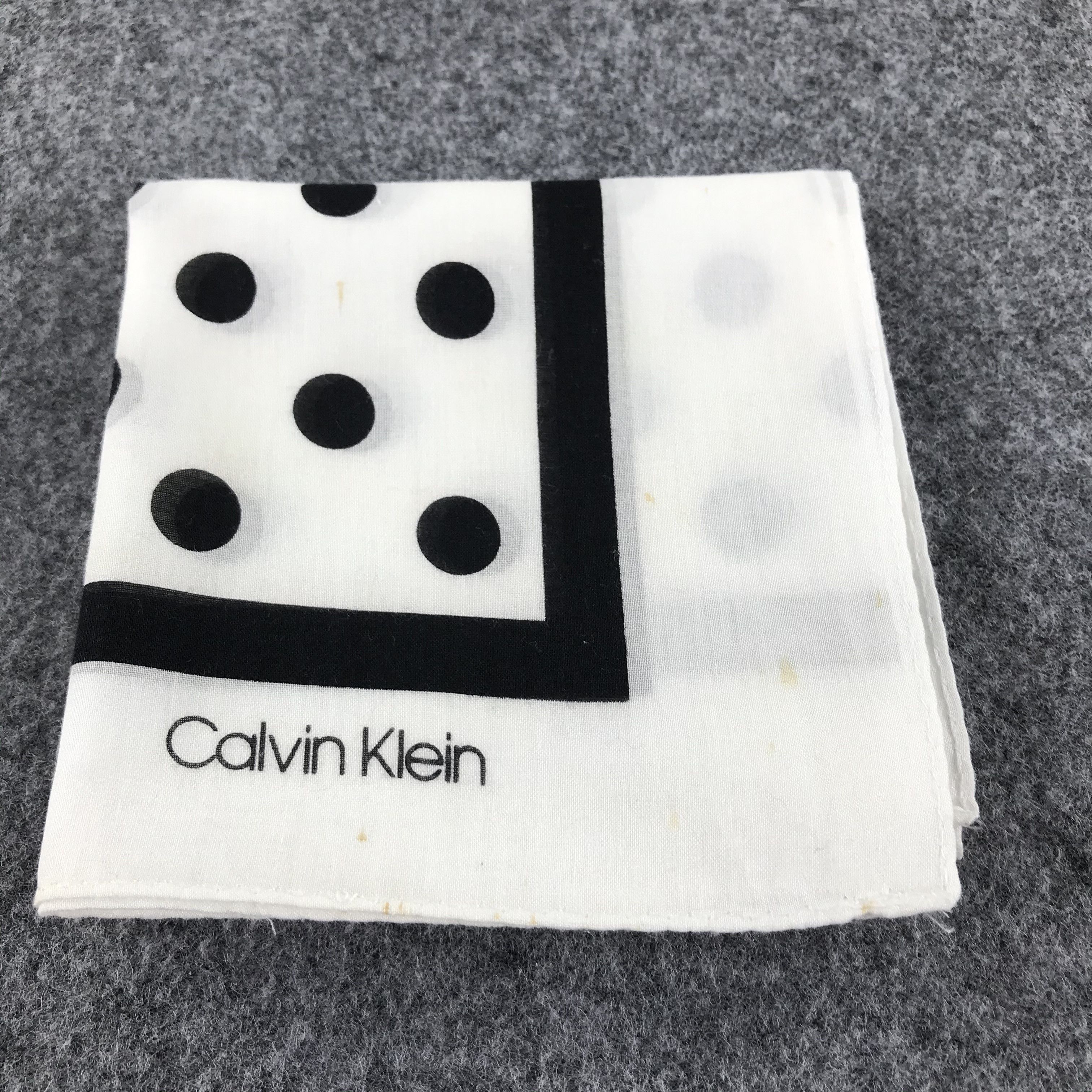 Calvin Klein Calvin Klein Polka Dots Handkerchief Neckerchief H489 Size ONE SIZE - 9 Thumbnail
