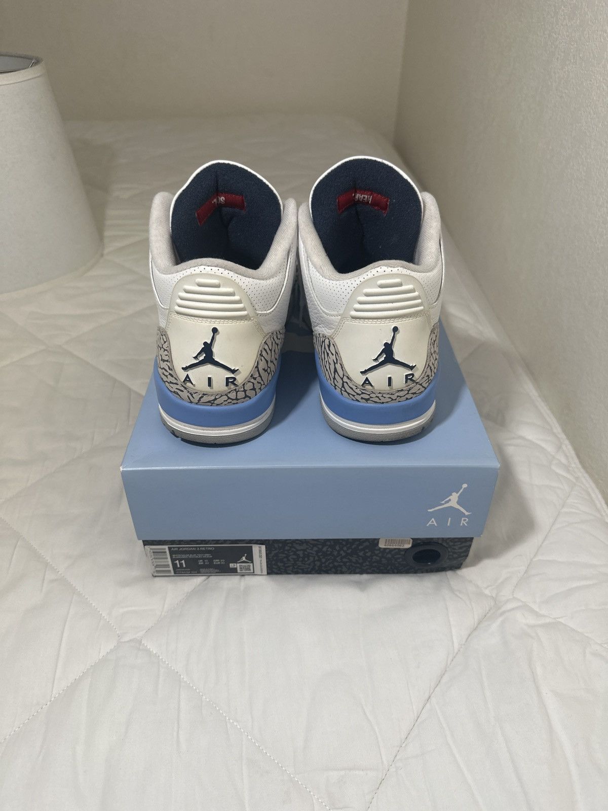 Jordan Brand Jordan 3 retro UNC Size US 11 / EU 44 - 2 Thumbnail