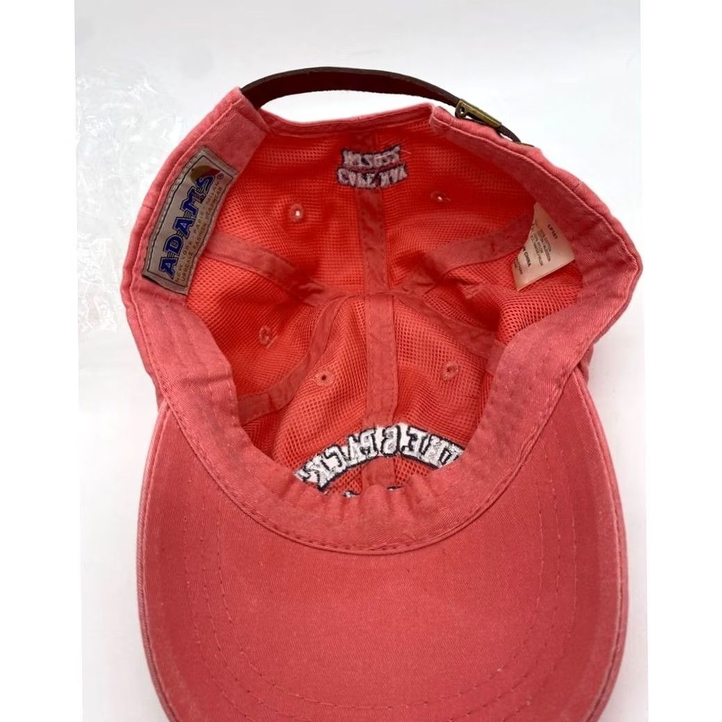 Vintage VINTAGE Adams Hat Cap Strap Back Pink White Adjustable Baseball Outdoor Casual Mens NEW Size ONE SIZE - 6 Thumbnail