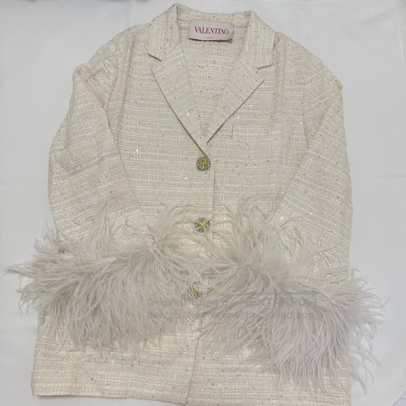 Valentino Valentino Feather blazer Size S / US 4 / IT 40 - 1 Thumbnail