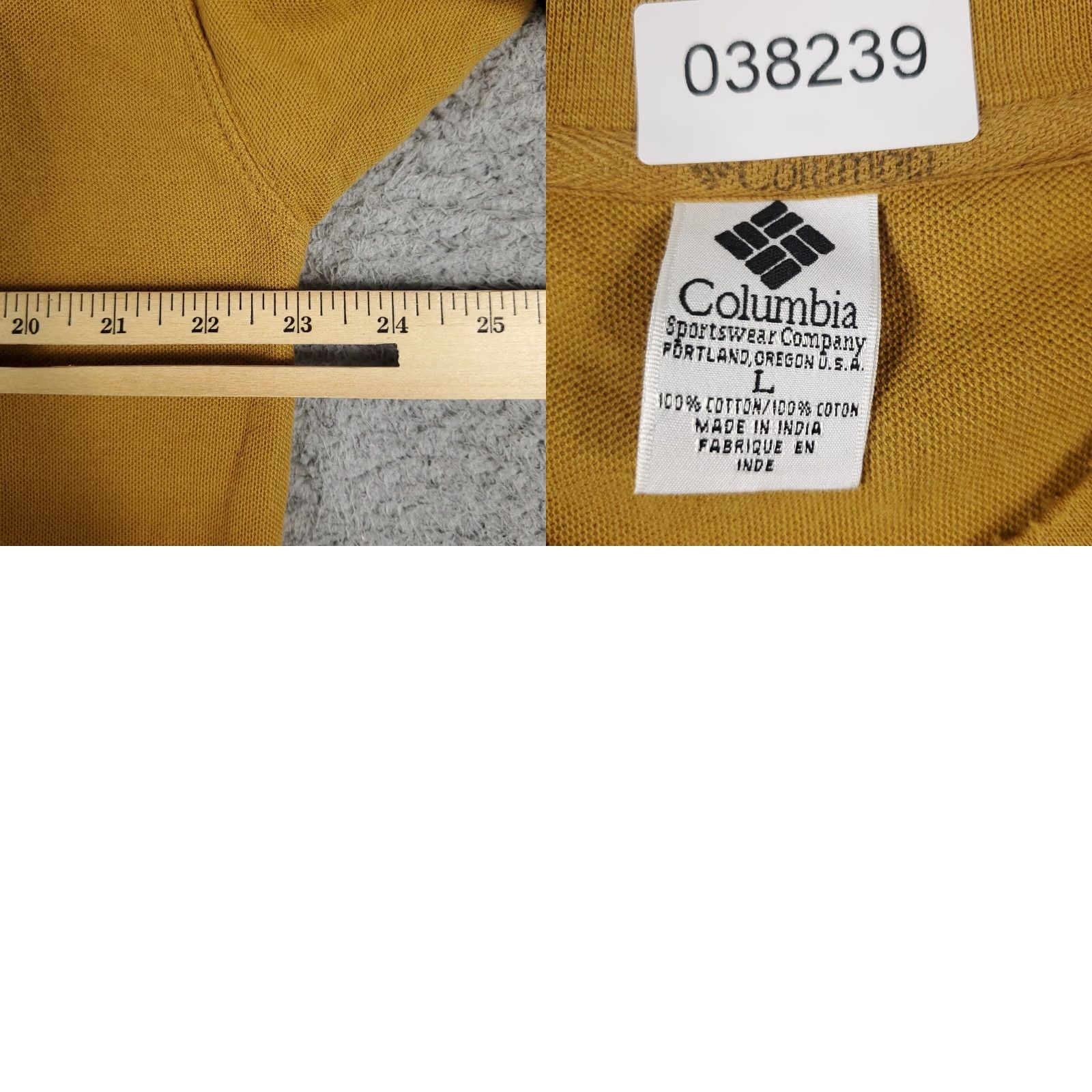 Vintage Columbia Casual T-Shirt Mens Size Large Yellow Short Sleeve Graphic American Modern Sports Size US L / EU 52-54 / 3 - 8 Thumbnail